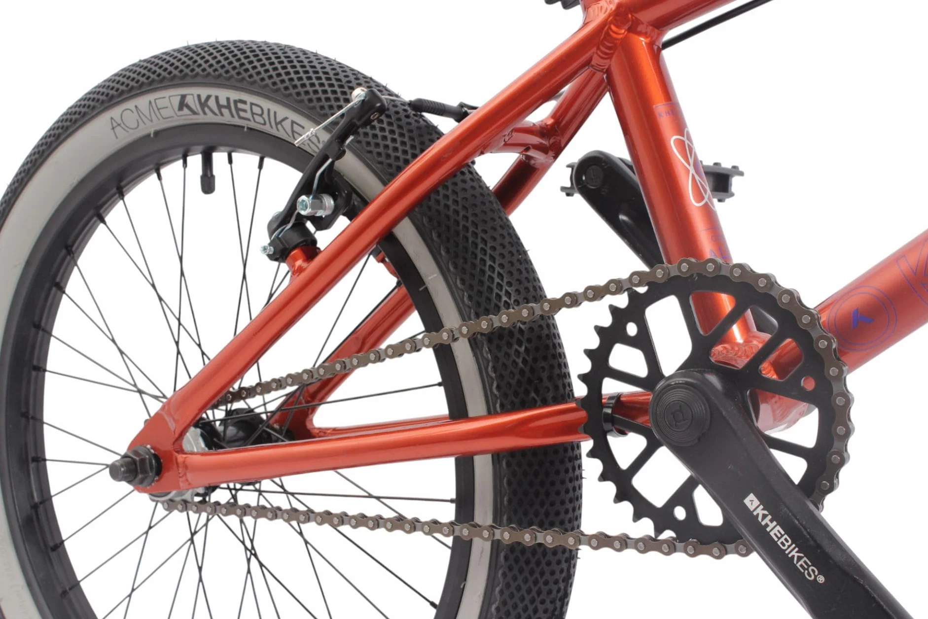 KHEbikes KHE Cosmic AL 20 pulgadas BMX Bike – Modelo 2025 – Marco de aluminio – Affix Rotor – Frenos V delanteros y traseros – 10,6 kg – Color Naranja – Para principiantes – 135 – 170 cm de estatura