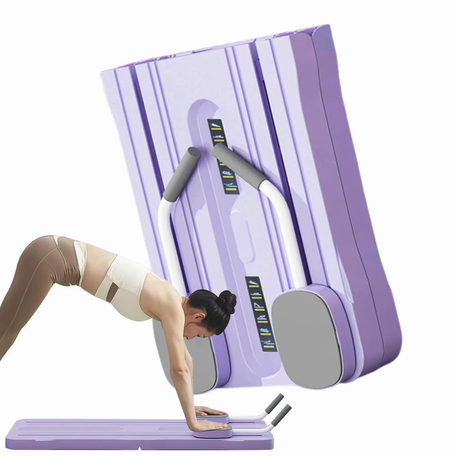 Máquina Reformer De Pilates Entrenamiento De Cuerpo Completo, Plegable, | Tabla Deslizante Abdominal Pilates Para Hogar, Recuperación