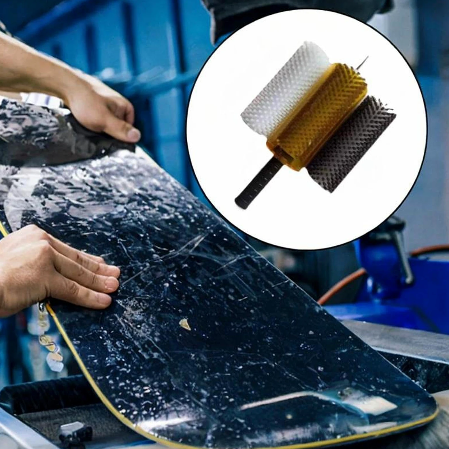 Juego de Cepillos para Esquí, Cepillo Eléctrico para Rodillos, Cepillos para Encerar
