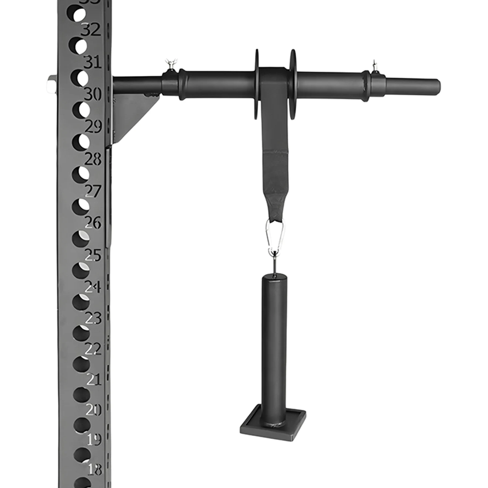 Rodillo de entrenamiento de antebrazo para bastidores de potencia, se adapta a tubos de 3 x 3 pulgadas, dispositivo de agarre de brazo para entrenamiento de fuerza y soporte de muñeca