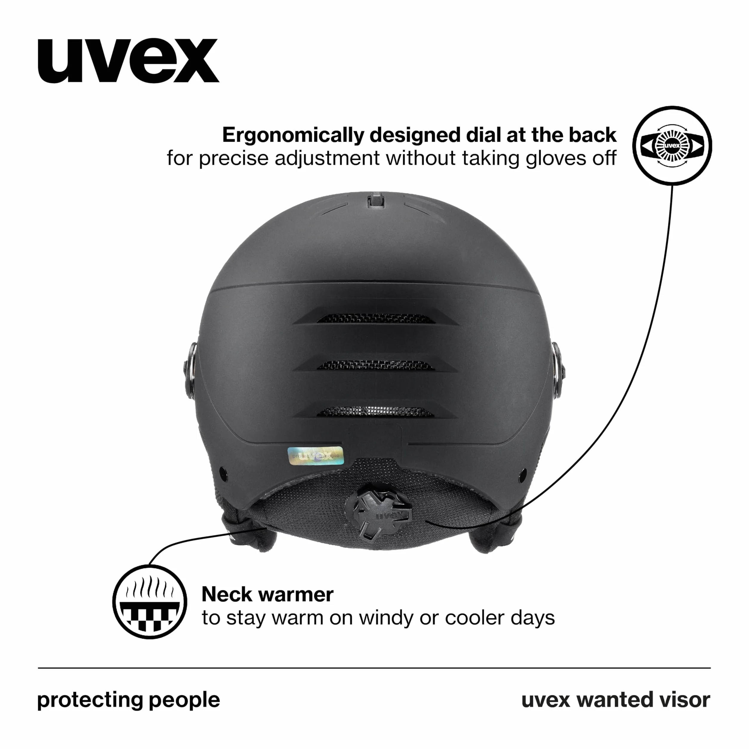 uvex Wanted Visor Casco de esquí Adultos