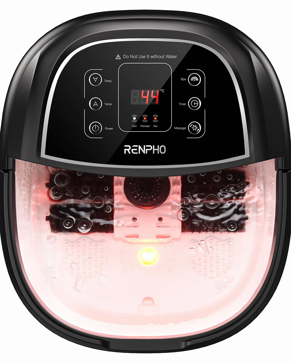 RENPHO Masajeador de Baño para Pies con Calentamiento Rápido, Masaje Automático y Chorros de Burbujas
