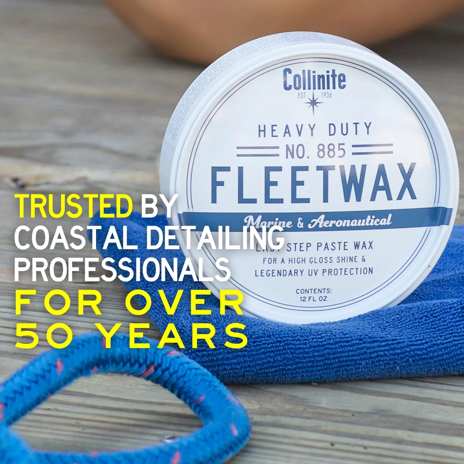 Collinite 885 Heavy Duty fleetwax pasta y toalla Combo