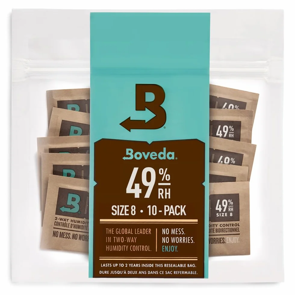 Boveda Bolsitas Control Humedad 49% HR Tamaño 8 Pack 10