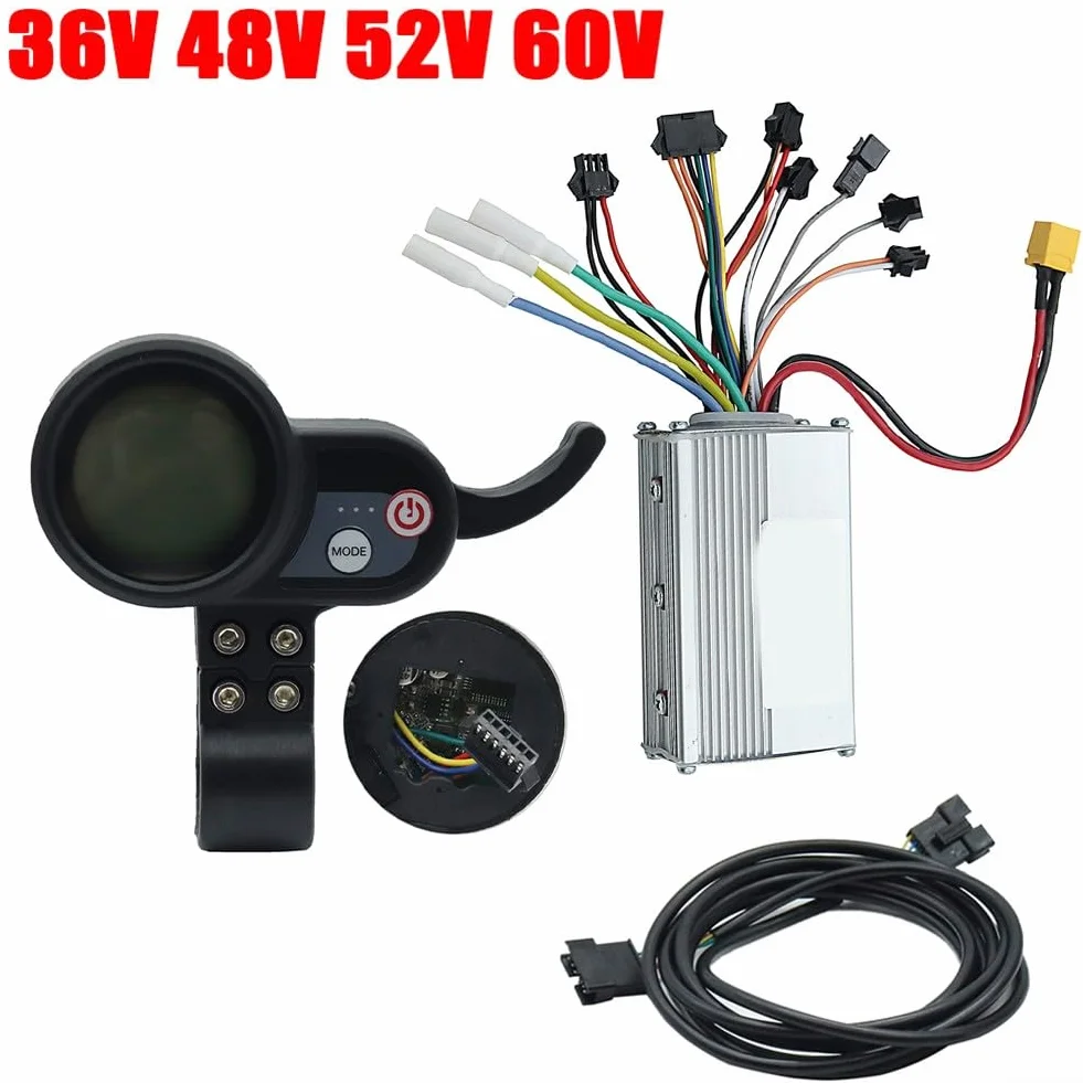 Controlador de Motor DC sin escobillas para Bicicleta Eléctrica 1000W 36V 48V 52V 60V 25A
