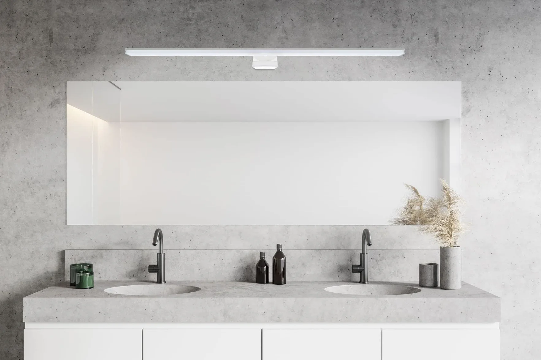 SEBSON Lampara Espejo Baño LED 90cm 15W 1300lm Blanca Neutra 4000K IP44