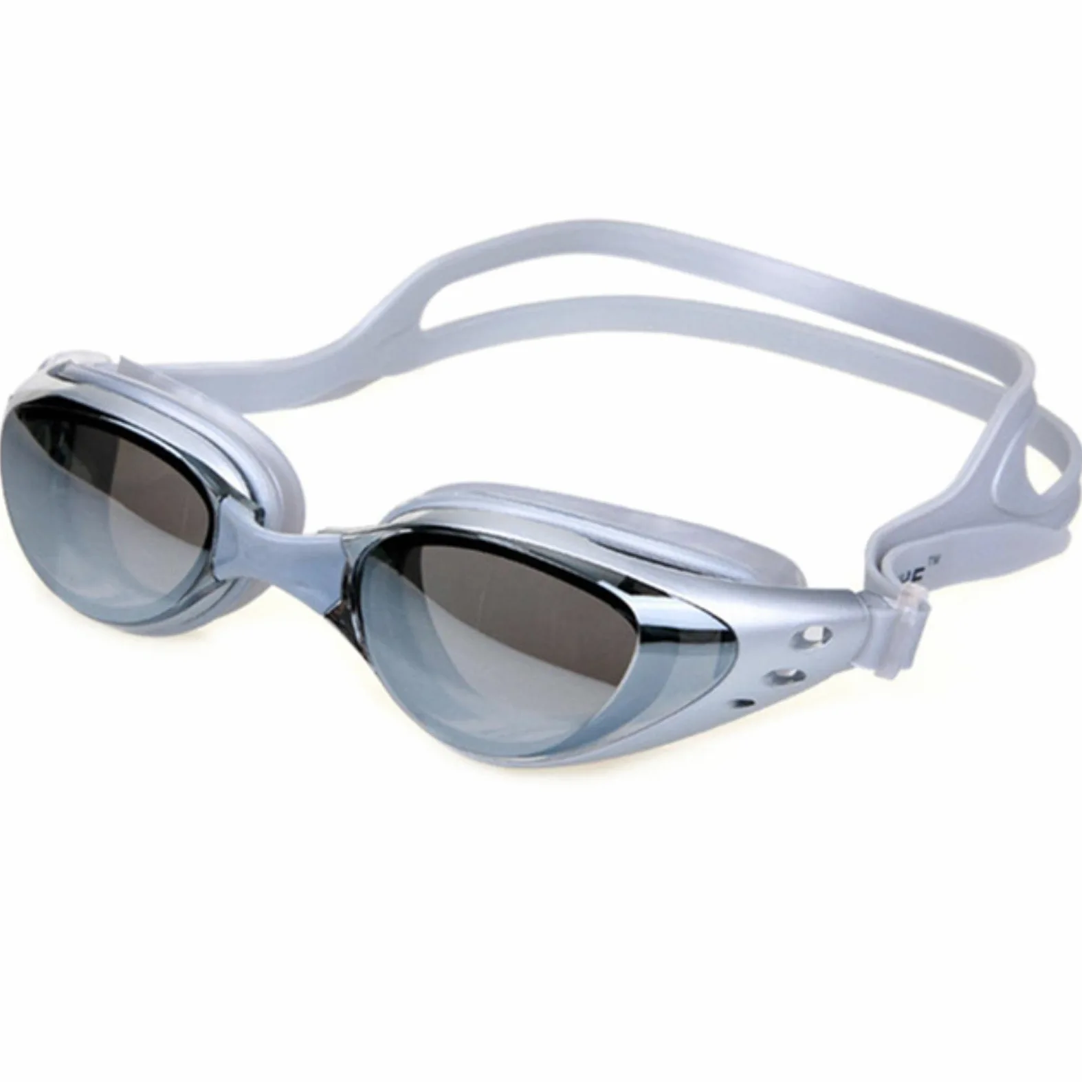 Espejos de baño, Gafas de natación for Hombres y Mujeres, antivaho, con prescripción UV, Impermeables, Silicona, Ajustables, for Piscina, for Adultos, Gafas Buceo