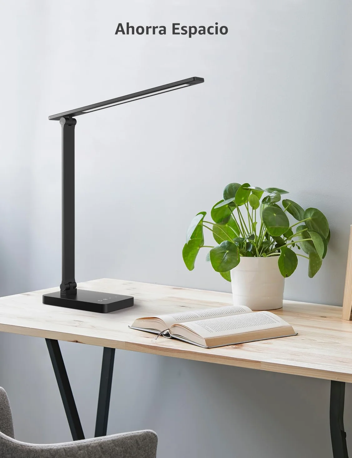 Lepro Lámpara LED Escritorio 9,2W 750LM 5 Colores 5 Niveles Brillo Regulable Mesa Oficina Negro