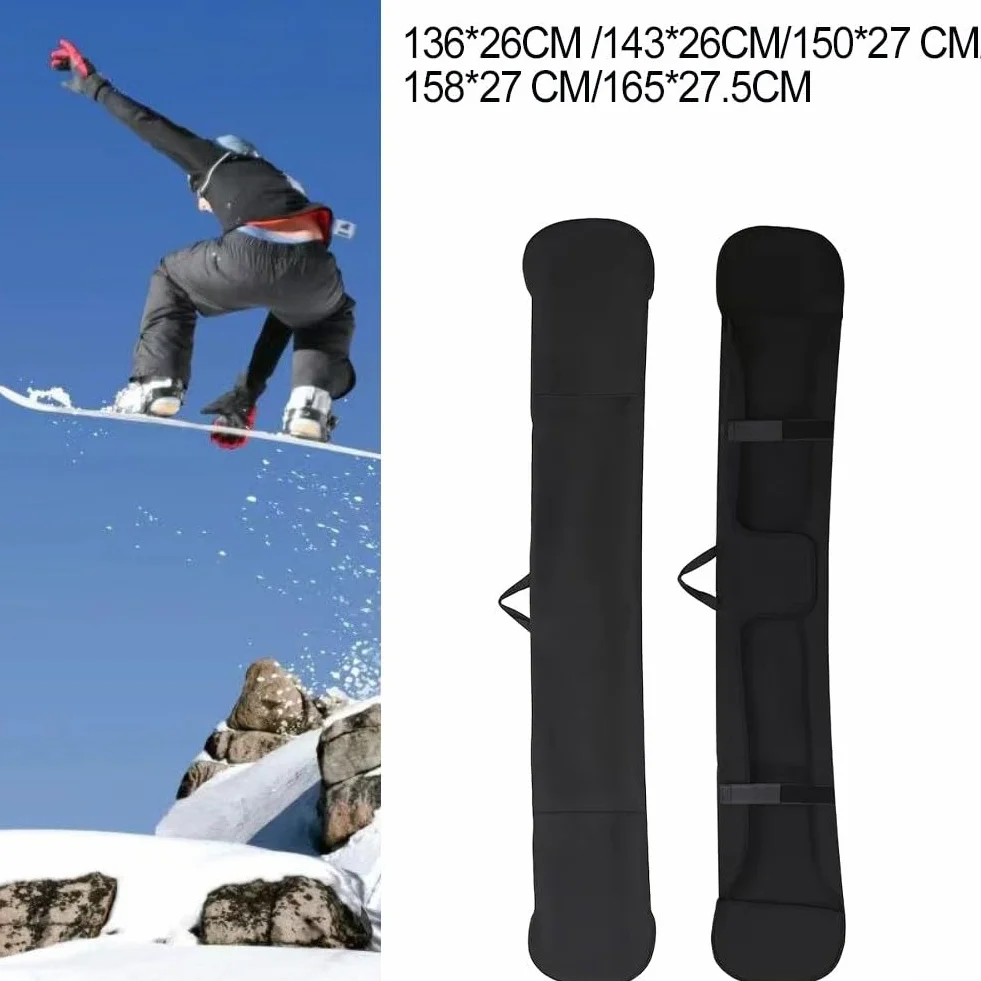 Besttoolifes Funda de neopreno para almacenamiento de snowboard, ajuste elástico flexible, protección contra arañazos y suciedad, diseño plegable ligero, para viajes en casa y por carretera