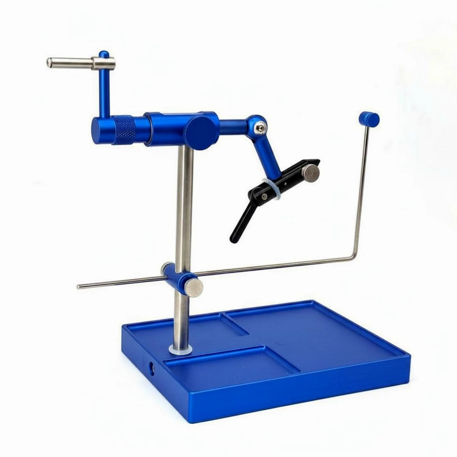 KESOTO Pinza de Anzuelo de Pesca con de Sujeción Estable y Rotación Completa Material de Aleación de Aluminio y Facil Ajuste para Entusiastas de Pesca Manualidades Taller, Azul