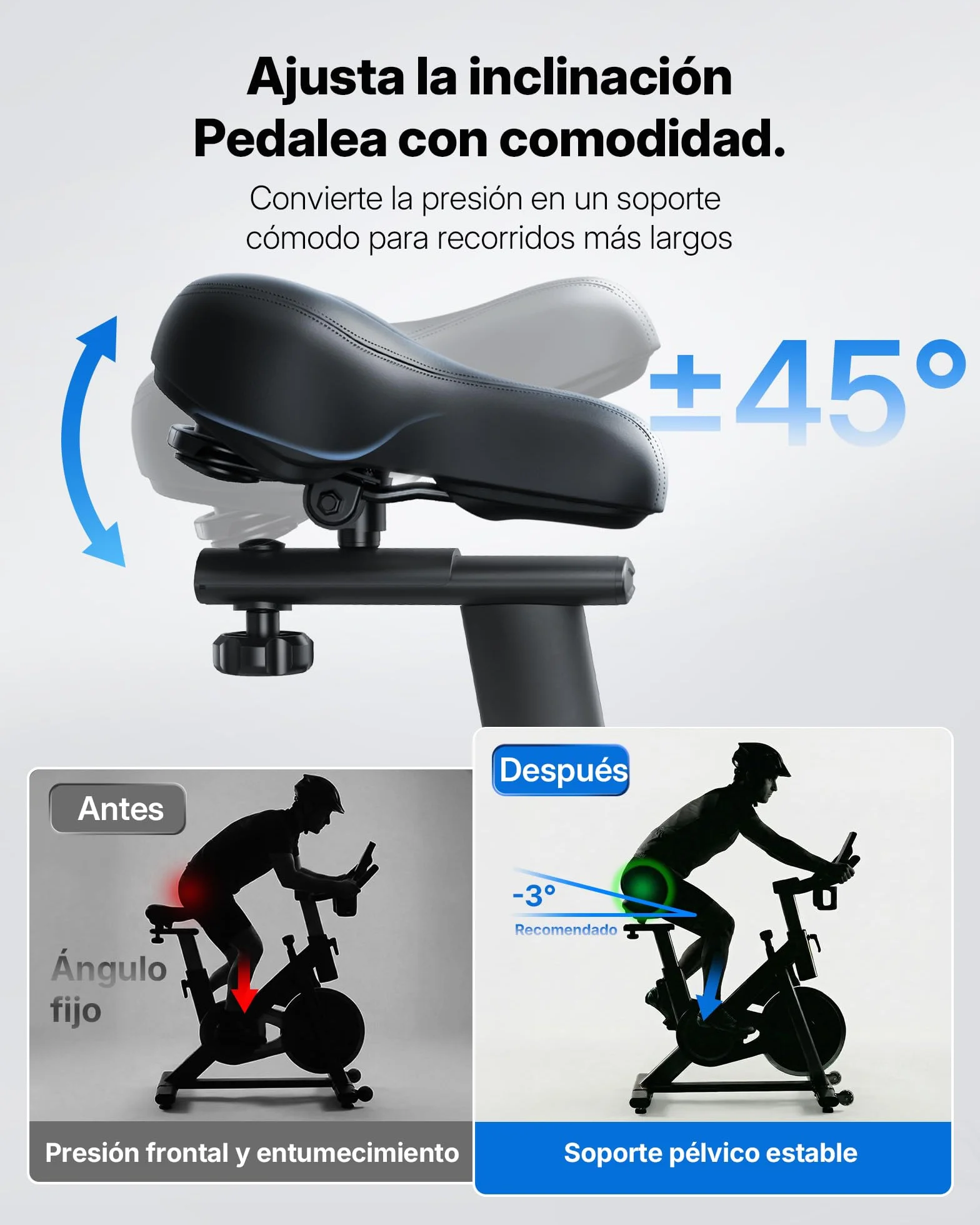 MERACH Bicicleta Estática en Casa con Resistencia Ajustable, Bicicleta Estatica Silenciosa con Monitor LED, Cómodo Cojín de Asiento, App Propia, Capacidad de 136 kg, Entrenamiento Aeróbico