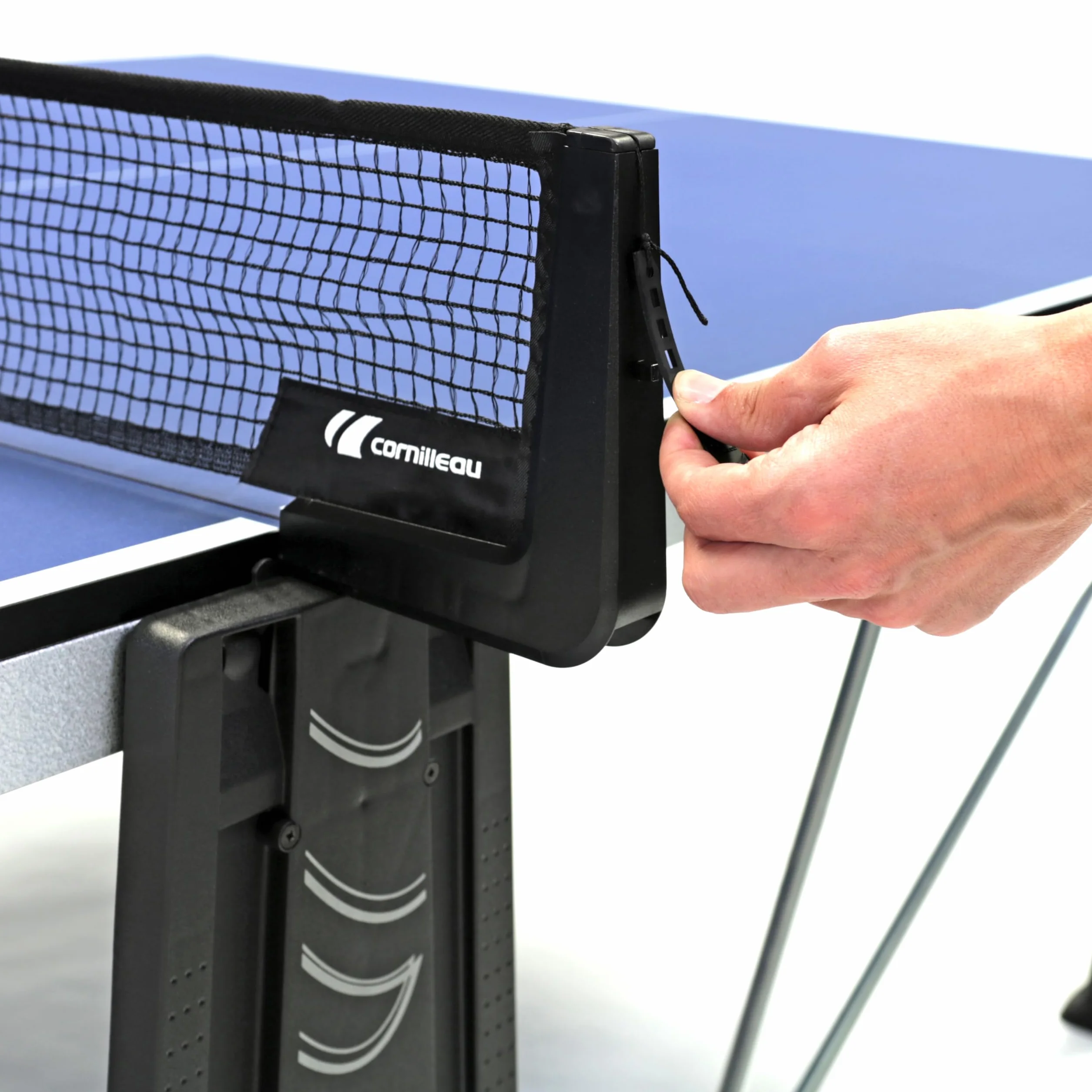 Cornilleau – Mesa de ping pong interior para interior Oisir 300 Indoor – Made in France – Azul o gris