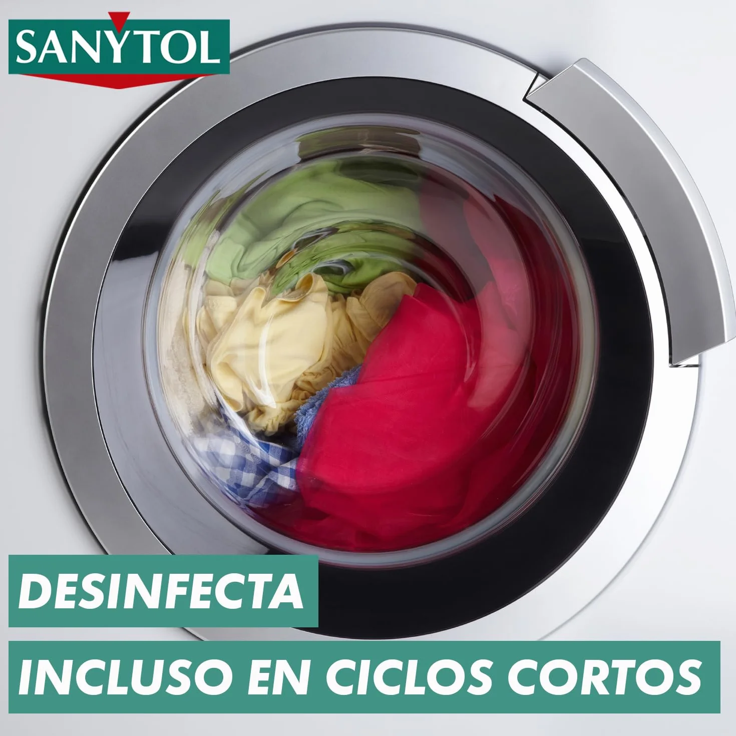 Sanytol Desinfectante para la Colada 4 x 500 ml Elimina 99,9% de Gérmenes