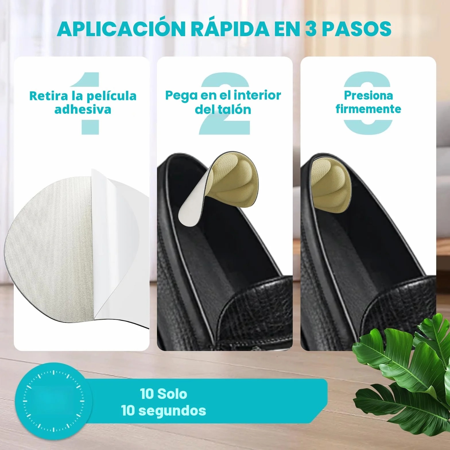 Almohadillas Autoadhesivas Antirrozaduras Taloneras Espuma Viscoelástica 6 Pares