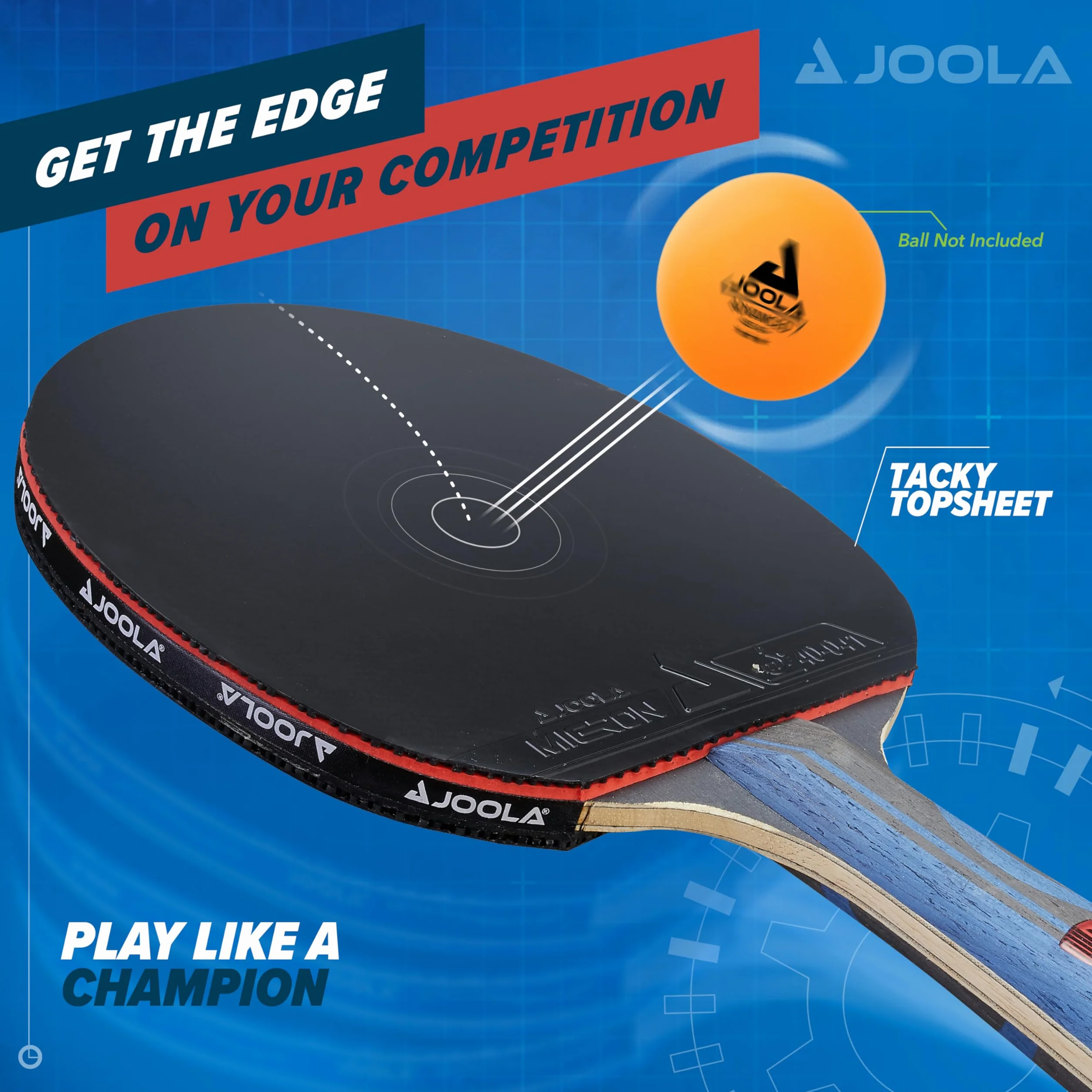 JOOLA Infinity Edge - Pala de Ping Pong de Rendimiento para torneos