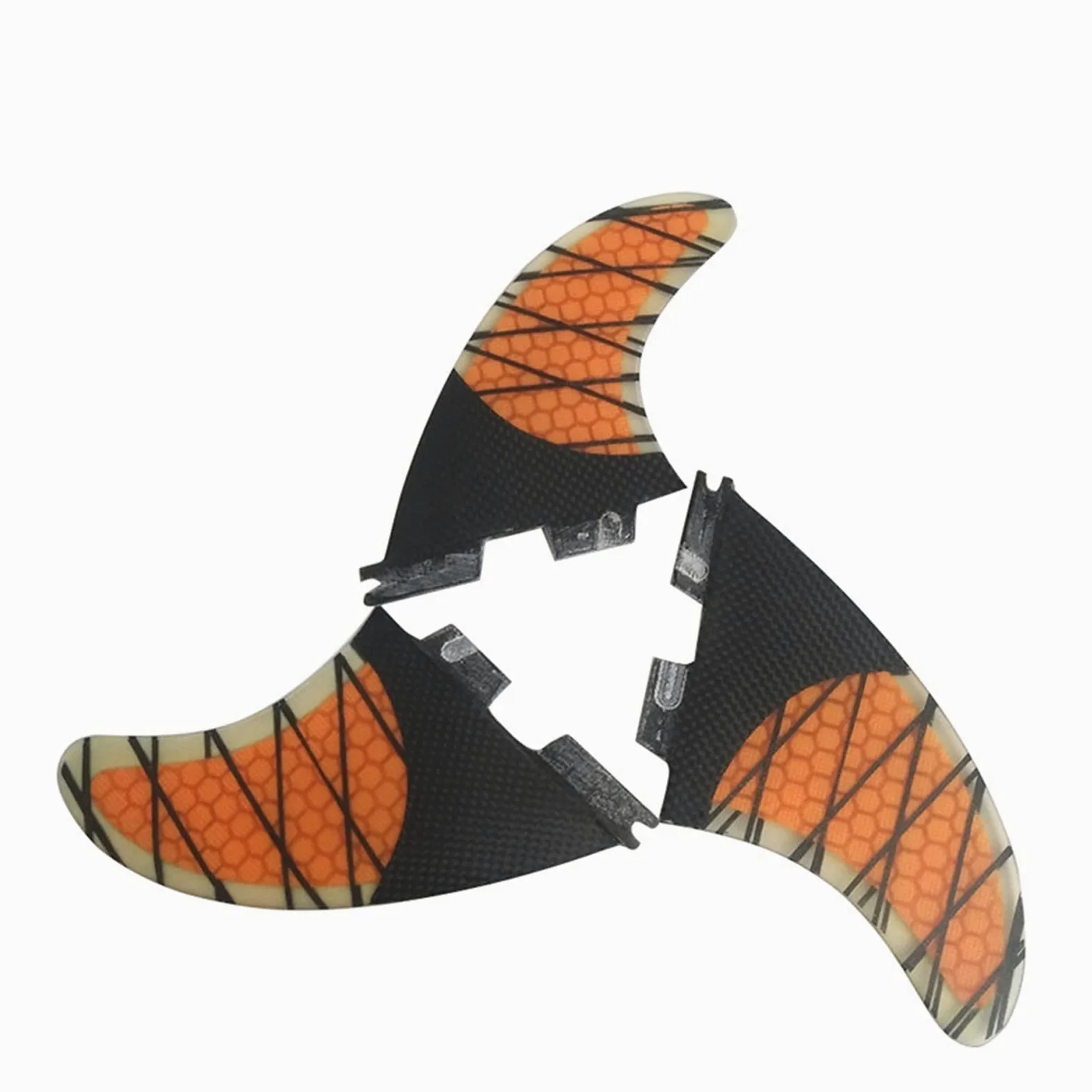 Deportes acuáticos 3 unids Accesorios de tabla de surf Accesorios de fibra de vidrio Finanzas de fibra de carbono Cola de fibra de carbono Tabla de pimiento Tablero de cola de aleta Tres piezas Tablas