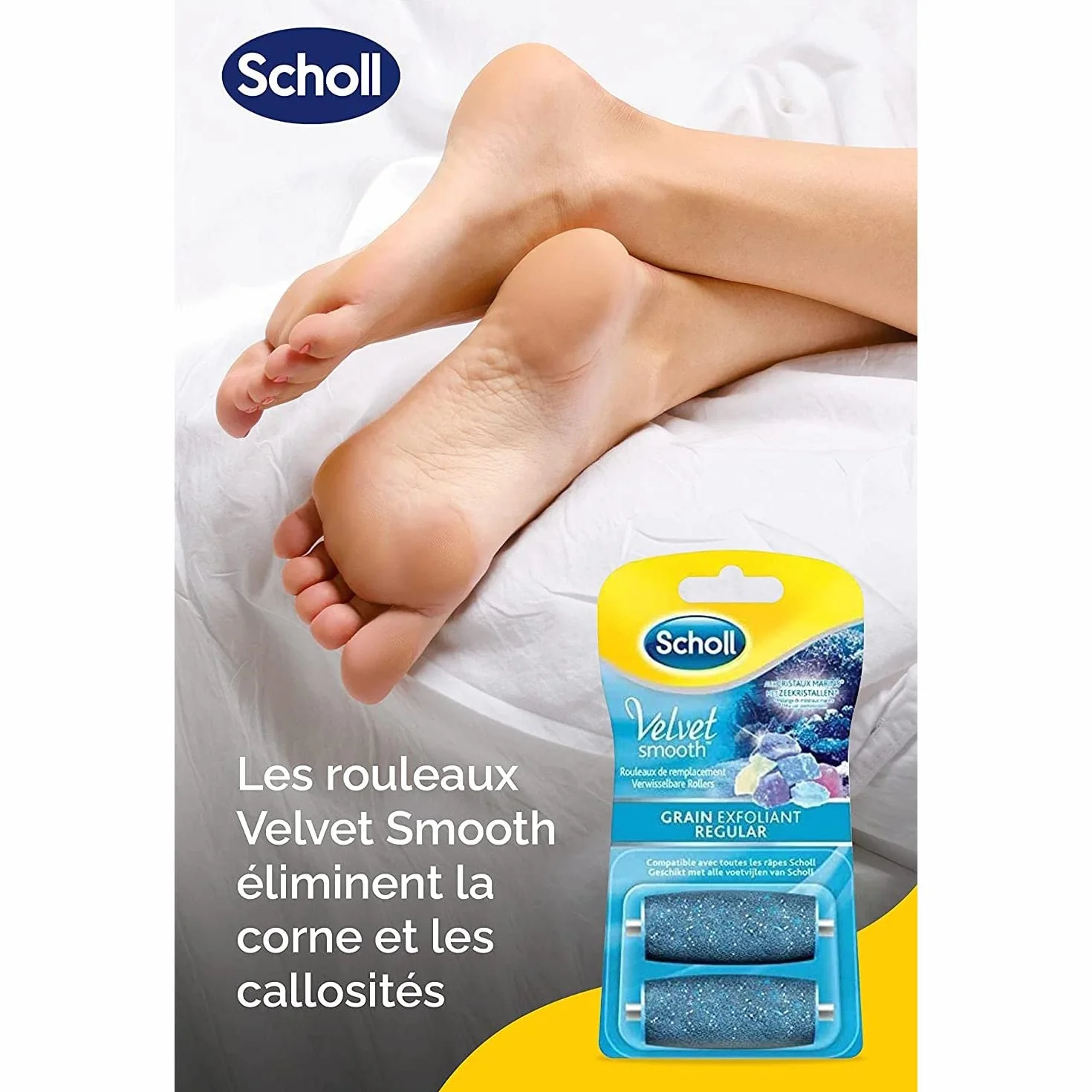 Scholl Exfoliante con cristales de diamante para talón 2 unidades