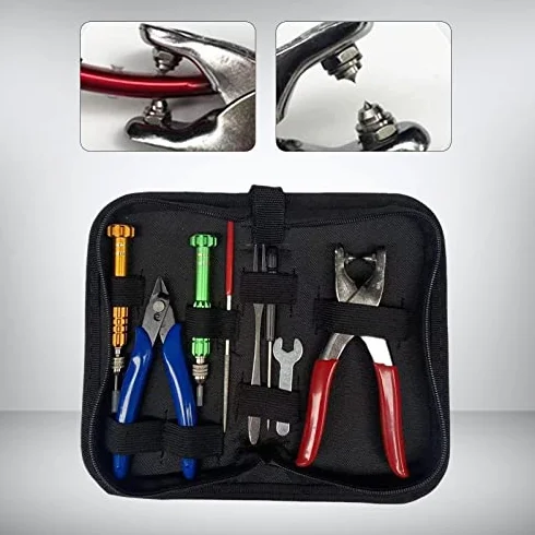 Kit de herramientas de abrazadera de cuerda para arrancar, herramientas de máquina de cuerda portátil, alicates de raqueta de bádminton para equipo de reparación de raqueta de tenis, squash