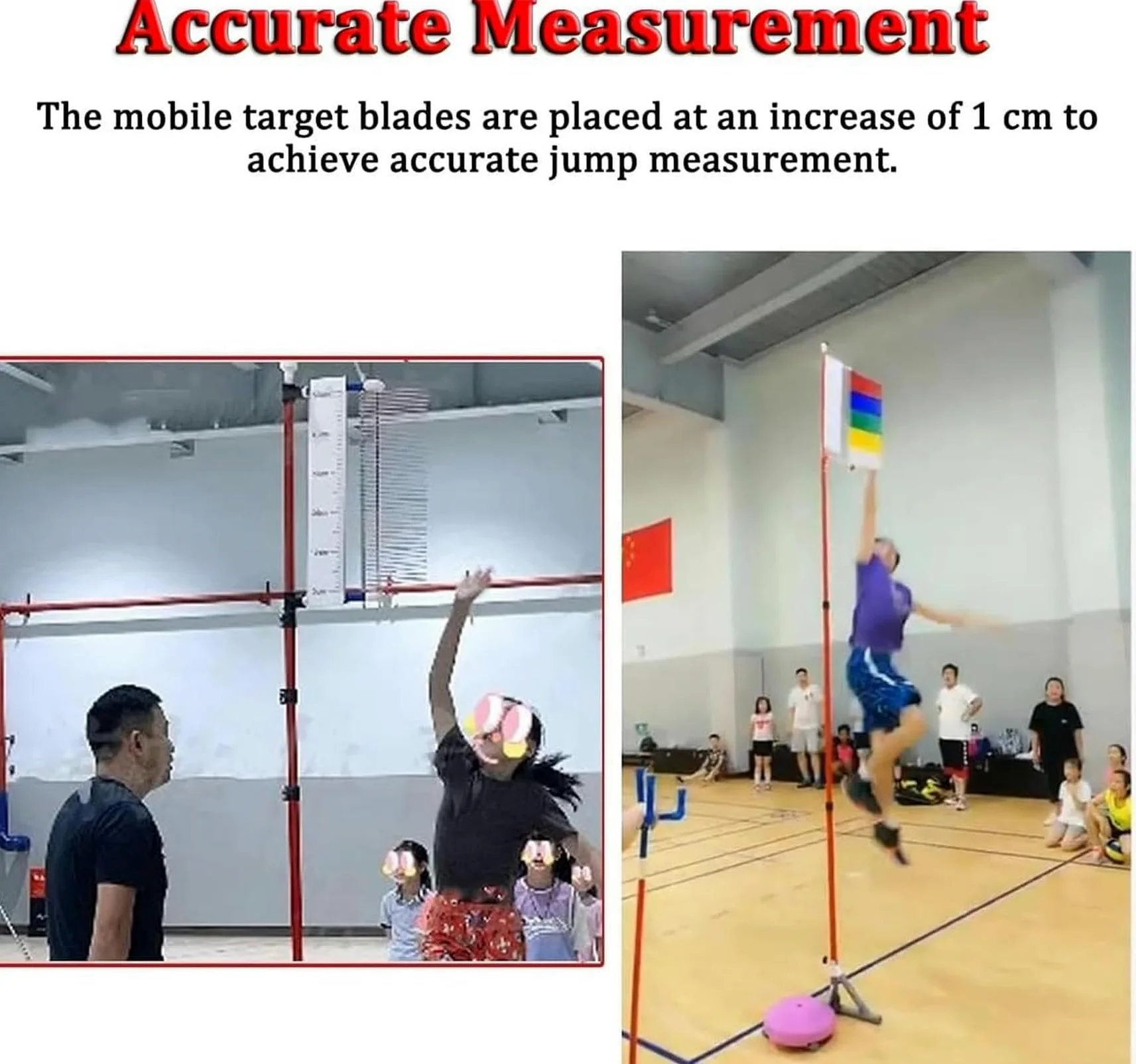 Equipo de entrenamiento de salto alto, herramienta de evaluación vertical de aleación de aluminio ajustable de 1,3 m a 3,6 m, para deportes de interior y exterior, probador de rendimiento para adultos