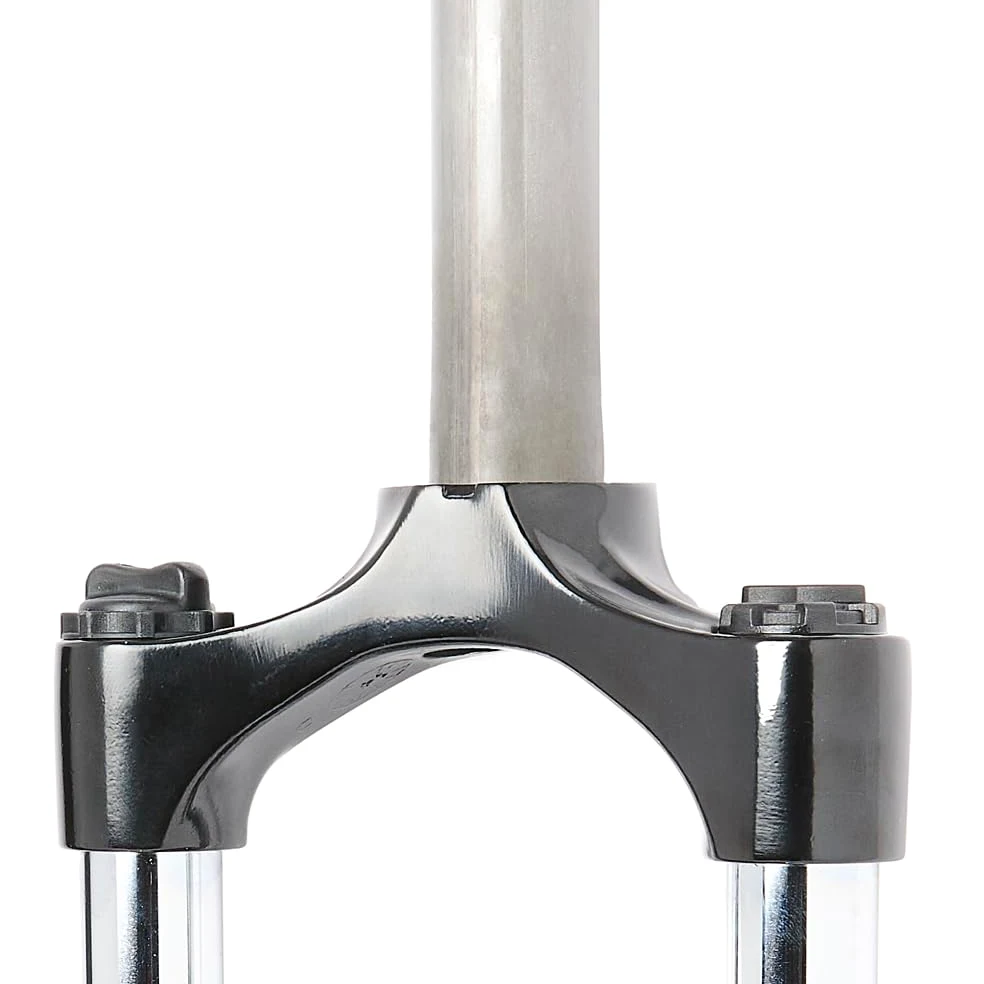 Horquilla de suspensión MTB RST Capa T Horquilla de 26 pulgadas para bicicleta con suspensión de acero, recorrido de 80 mm, compatibilidad con frenos V-Brake y de disco longitud de la espiga de 170 mm