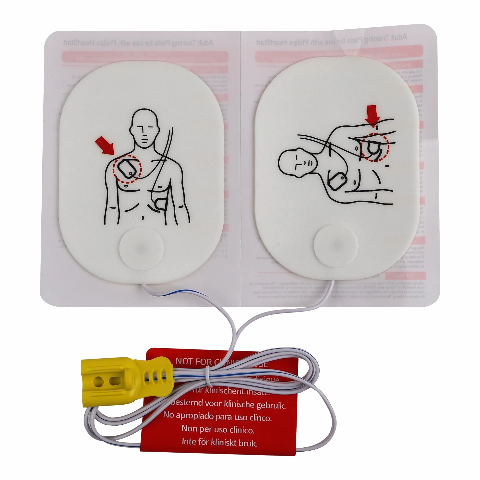 Parches de entrenamiento compatibles con DEA Philips HeartStart XFT-P150