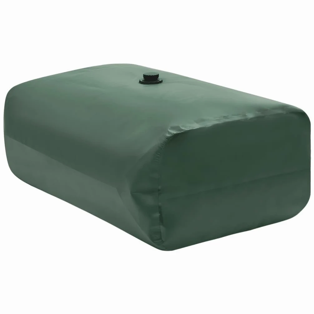 Depósito de agua plegable de 1000 l de PVC, depósito de agua de lluvia para jardín, camping, bidón de agua con grifo
