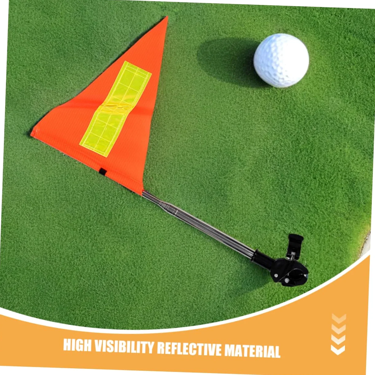 Anneome 2piezas Bandera De Seguridad Reflectante para Cochecitos Carritos De Golf y Sillas De Ruedas Unidades con Telescópico para Exterior y Alta Visibilidad
