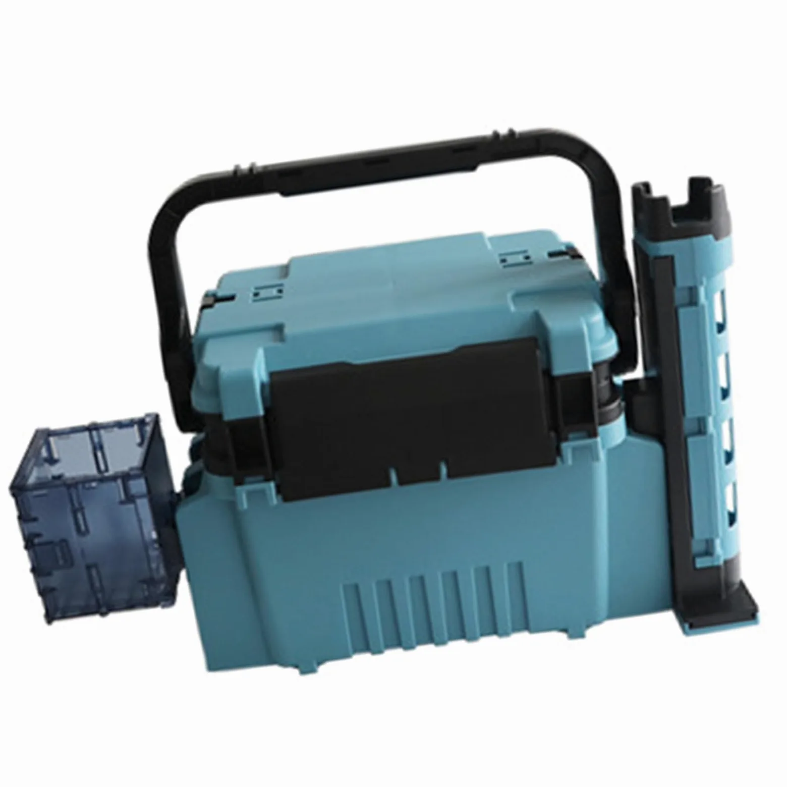 Caja organizadora de herramientas para accesorios de pesca, caja de almacenamiento con asa, caja multicapa para accesorios