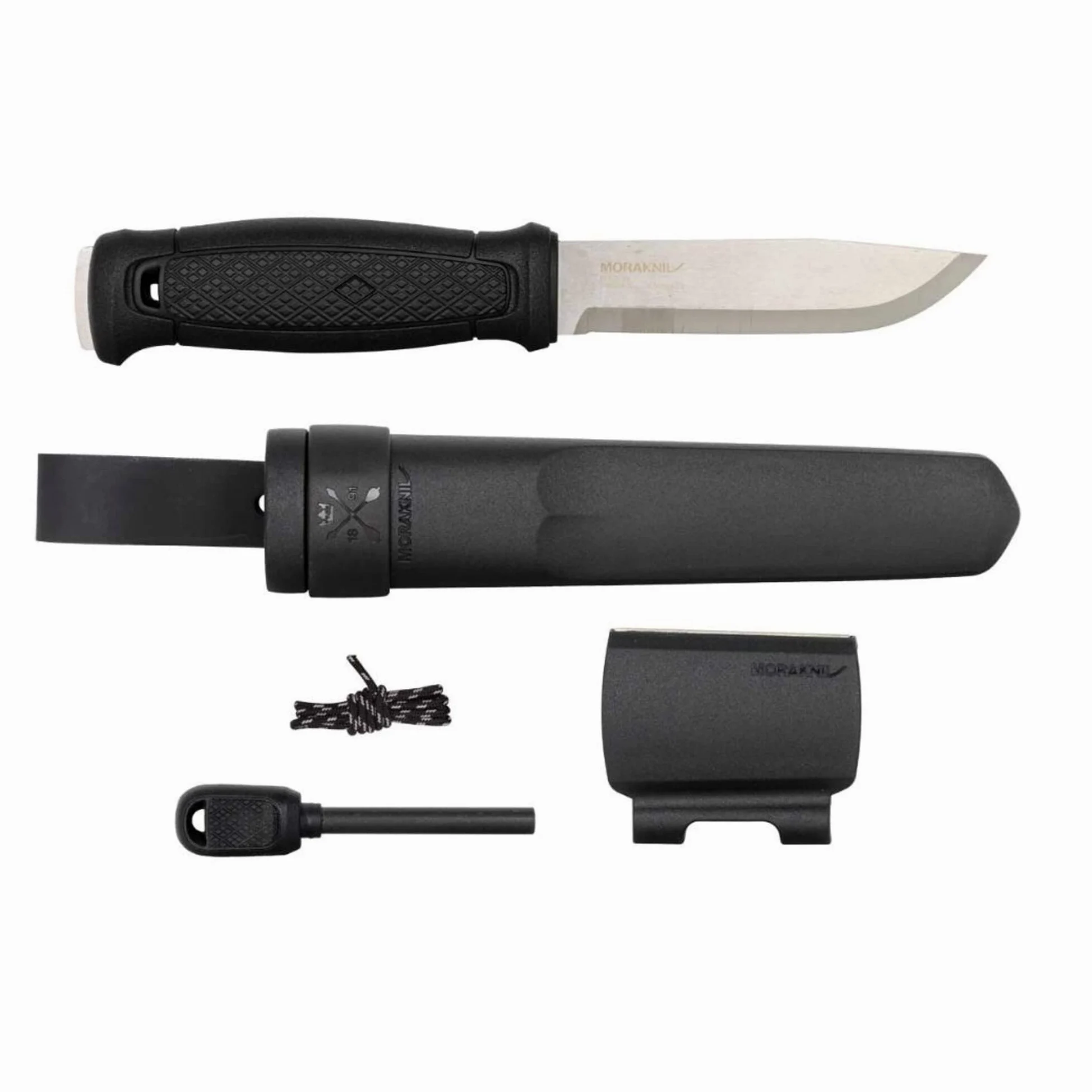 Mora Garberg Black 13914 - Cuchillo con kit de supervivencia