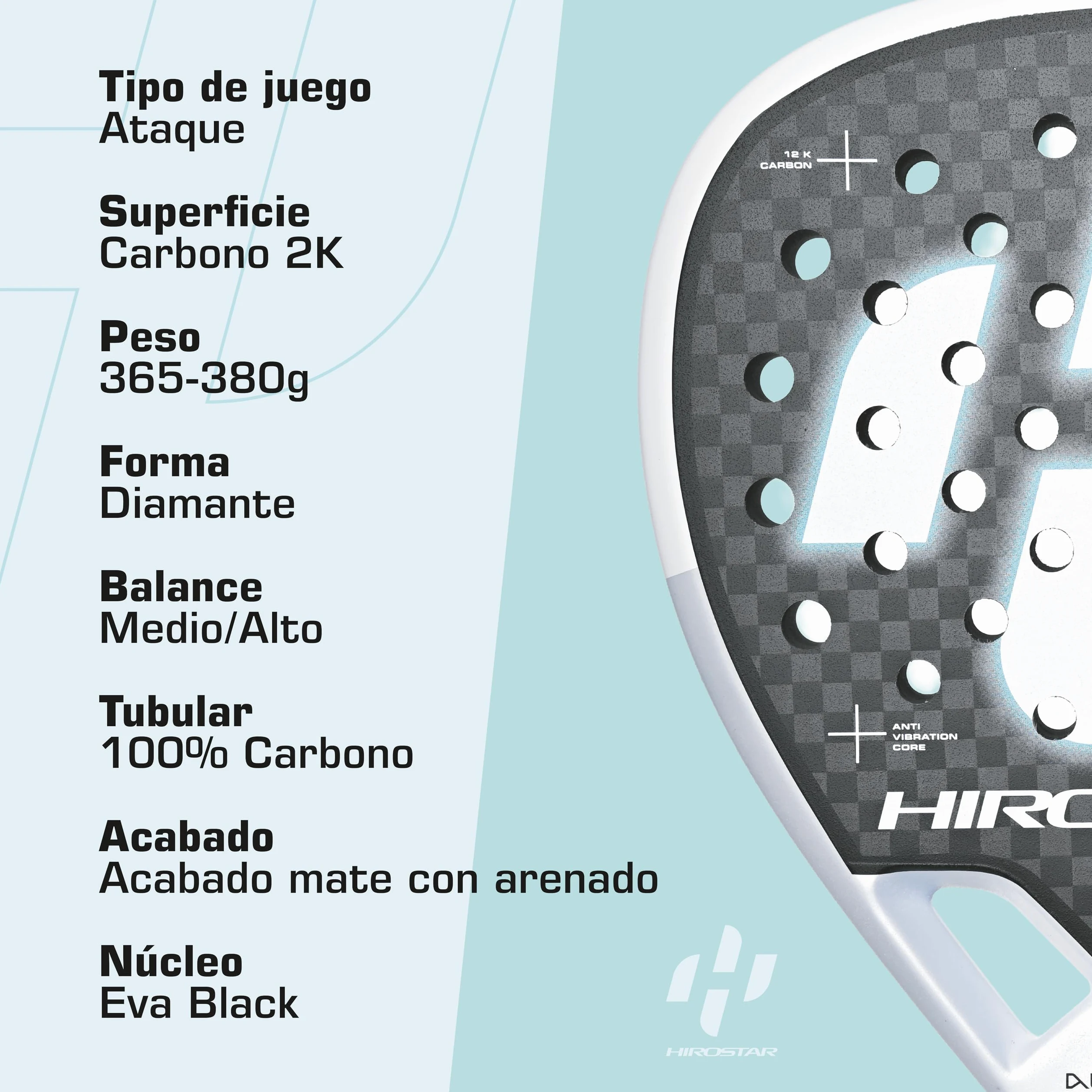 Alien 2025 | Pala Padel Profesional, Forma de Diamante, 100% Carbono | Carbono 24K, Raqueta Padel con Balance Medio/Alto | Peso 365g - 380g