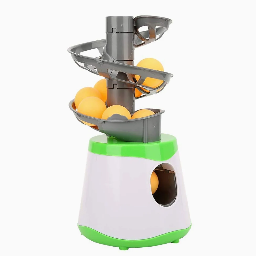 Máquina de Tiro de Pong, Robot de Tenis de Mesa, Entrenador Portátil ABS con Lanzador Automático