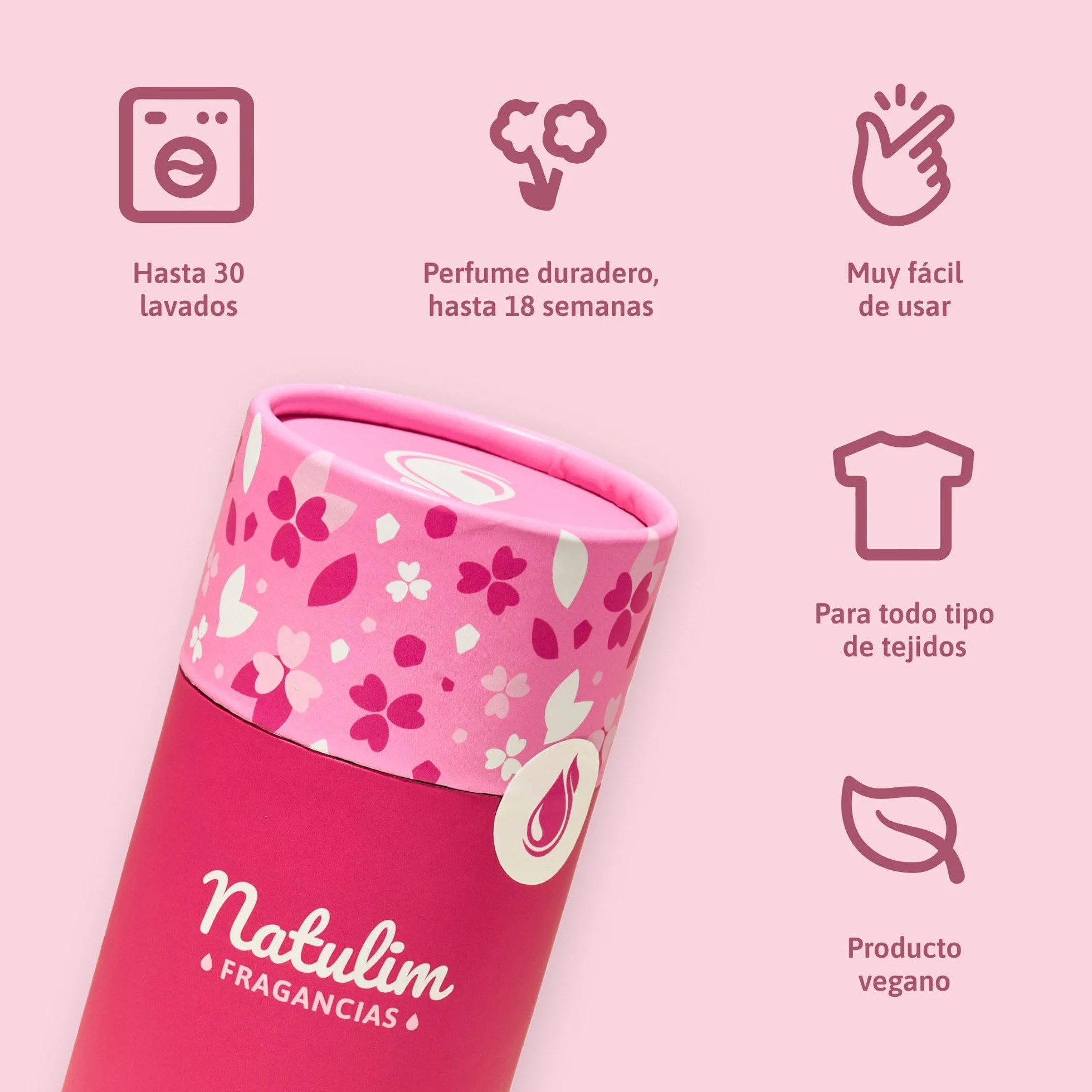 Natulim Perlas Perfumadas Aromatizantes para Ropa Fragancia Duradera 30 Lavados Floral