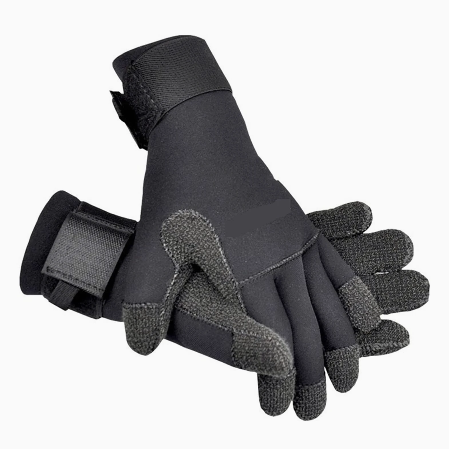 guantes de buceo Guantes De Buceo De 5MM For Caza Submarina Equipo Antideslizante Resistente Al Desgaste Guantes Negros Ajustables Resistentes A Las Puñaladas Para hacer snorkel, nadar y bucear.(Size: