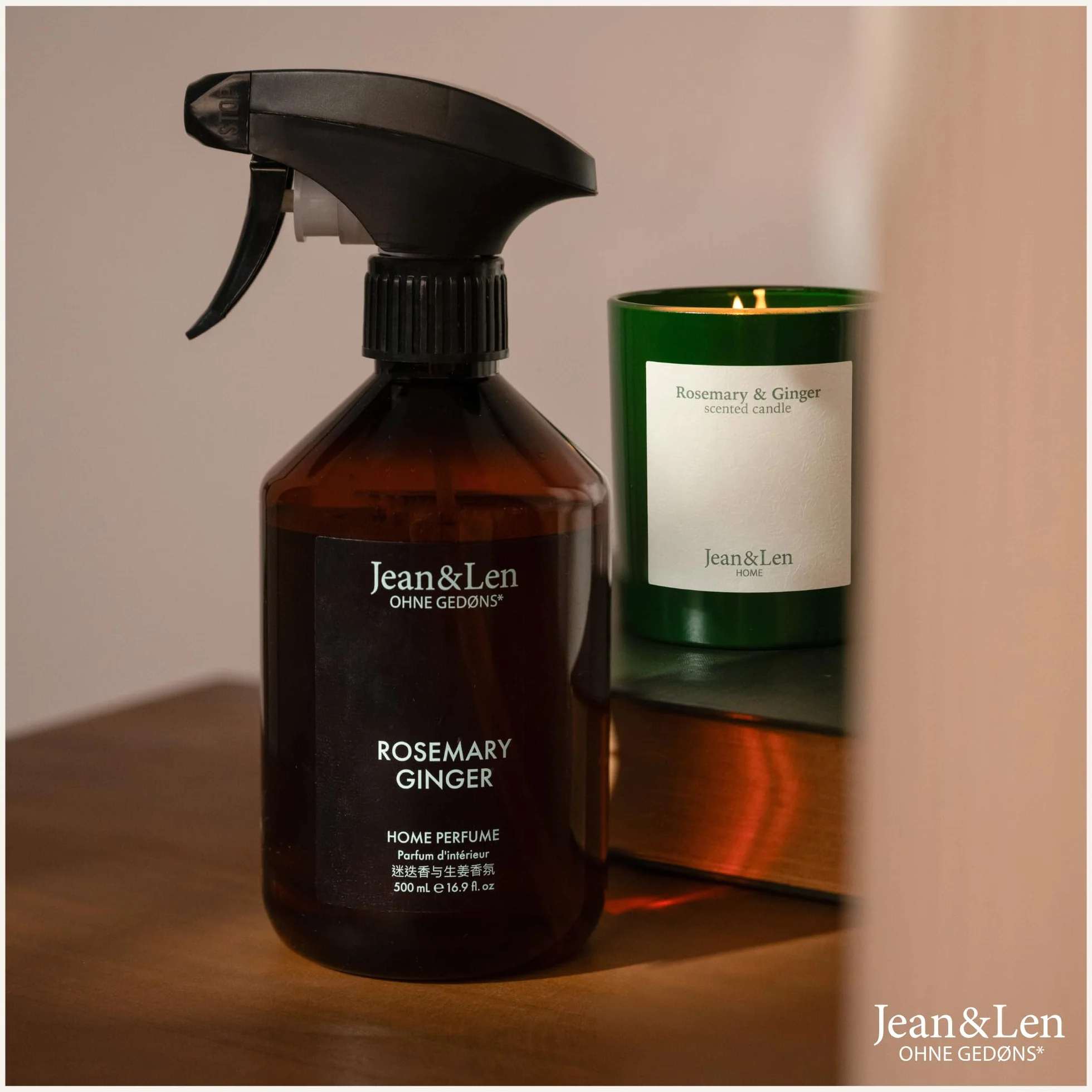 Jean & Len Home Perfume ambientador spray 500 ml Rosemary & Ginger