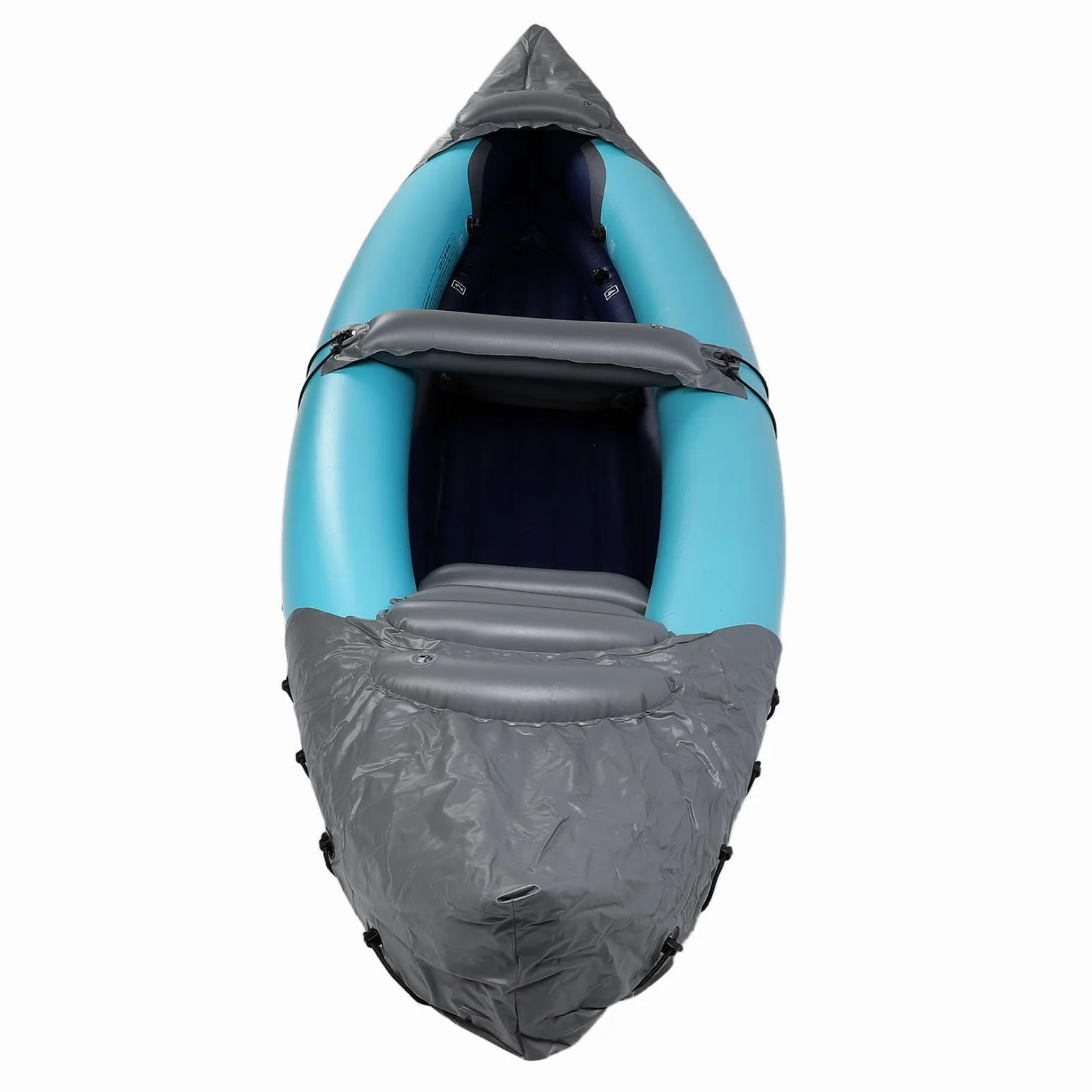 Kayak Plegable para 2 Personas, Canoa Inflable portátil con protección Solar, PVC Grueso, para Pesca, Rafting, canotaje