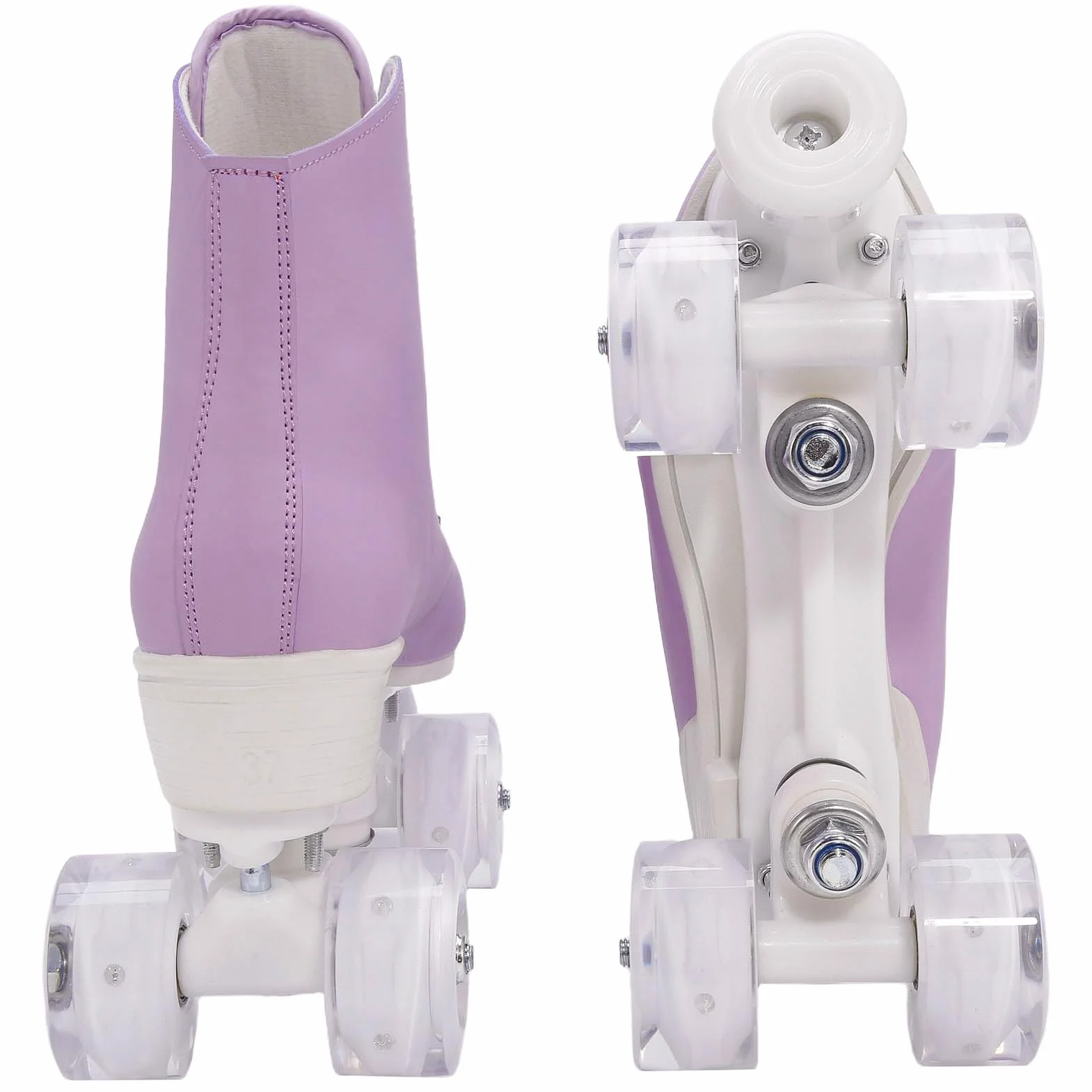 XUDREZ Patines de ruedas para mujeres y niñas, patines Derby para adultos, color verde menta, patines de cuatro ruedas para principiantes, al aire libre e interiores