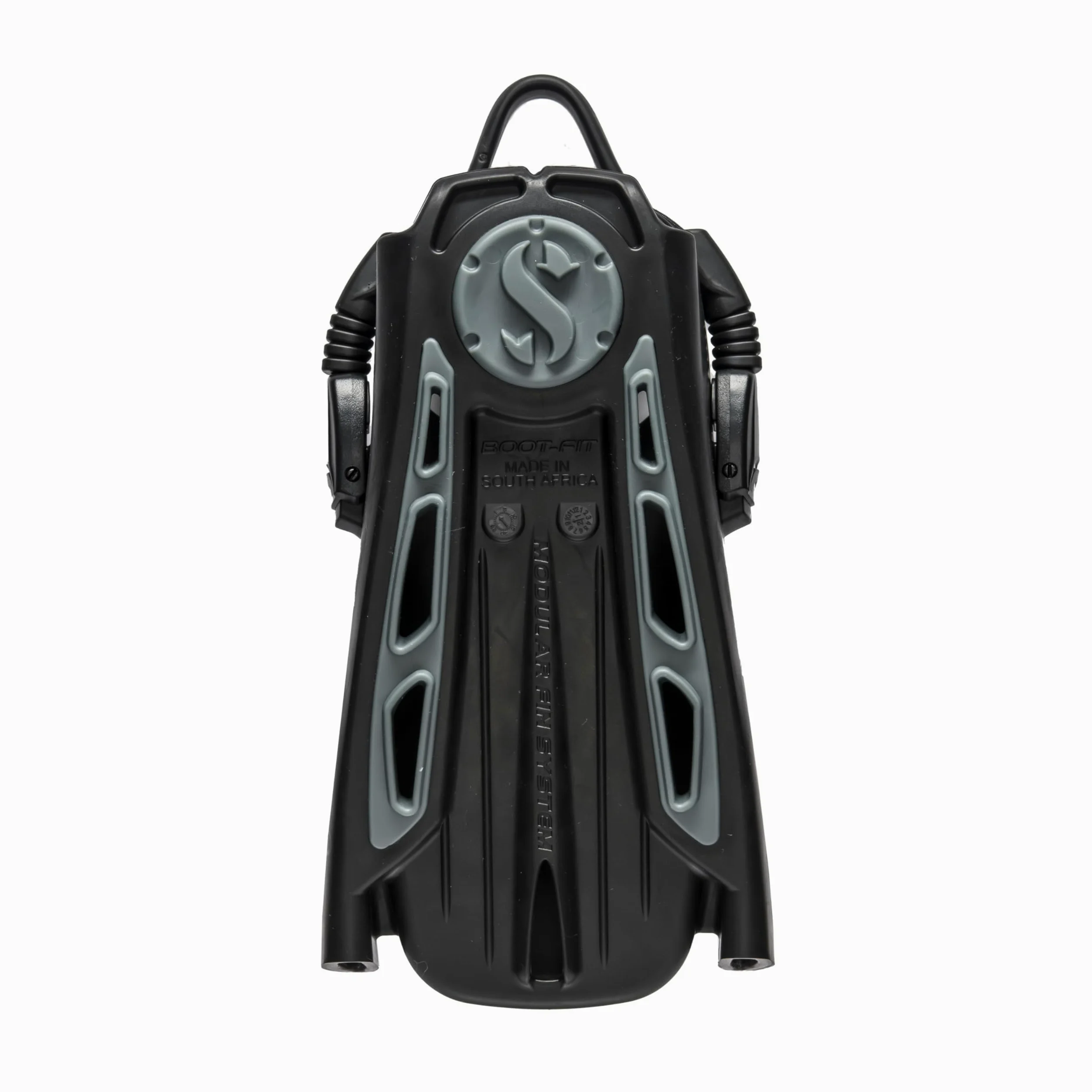 SCUBAPRO Sistema modular de aleta con bolsillo de talón abierto para buceo, mediano, negro