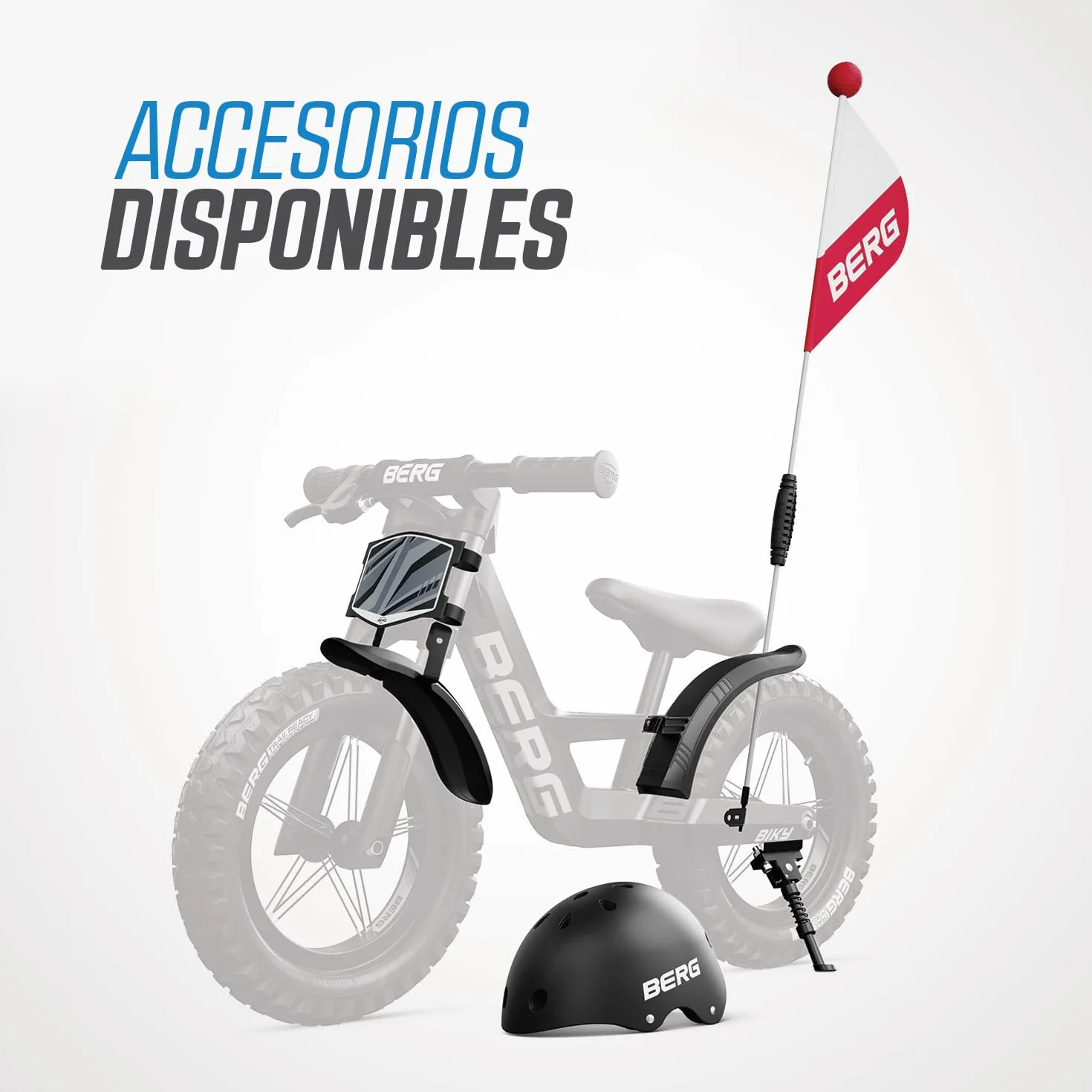 BERG Bicicleta sin Pedales Biky | 2,5-5 años, 12 pulgadas, con freno de mano, cuadro ligero de magnesio, ruedas hinchables