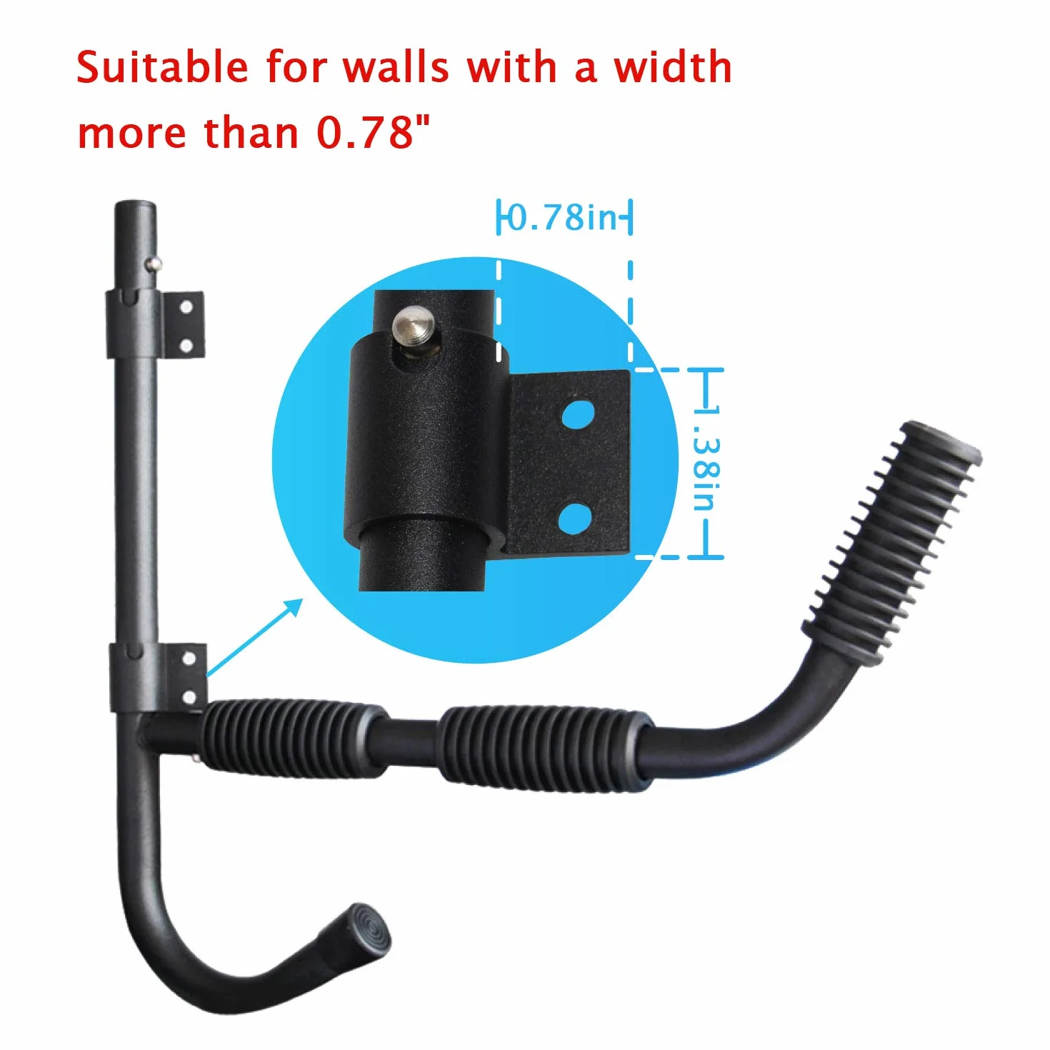 Estante de Almacenamiento para Kayak, Ganchos de Pared de Acero Resistente, Capacidad 80 Libras