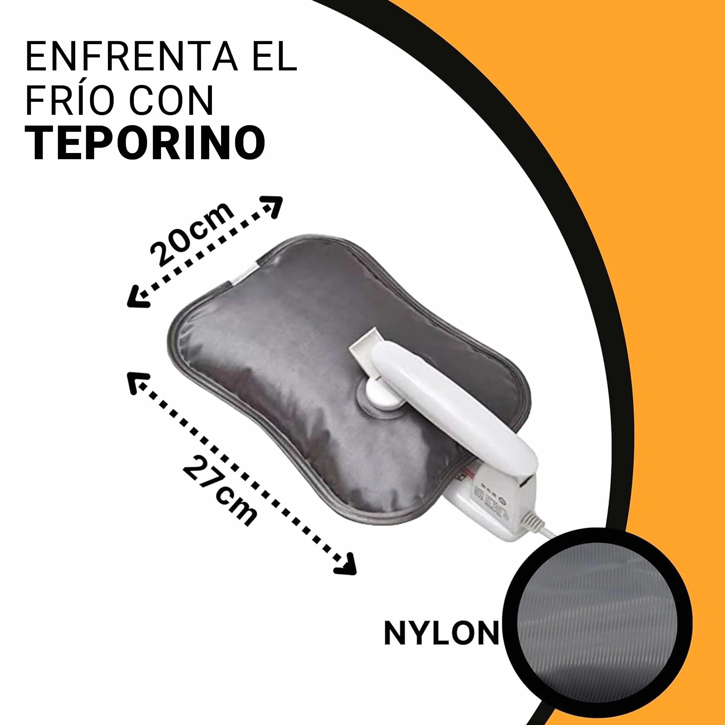 ELETTROCASA Bolsa de Agua Caliente Eléctrica Teporino 6h Calor Recargable Lista en 10 Minutos