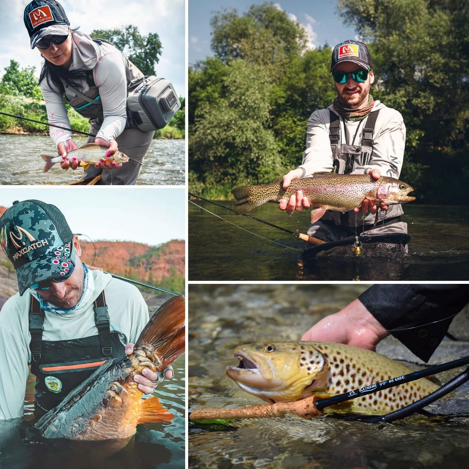 M MAXIMUMCATCH Maxcatch Extreme - Kit combinado de pesca con mosca de peso 3/5/6/8, carrete y caña para principiantes, con funda protectora de viaje (peso 6, 2,74 m, caña de 4 secciones, carrete 5/6)