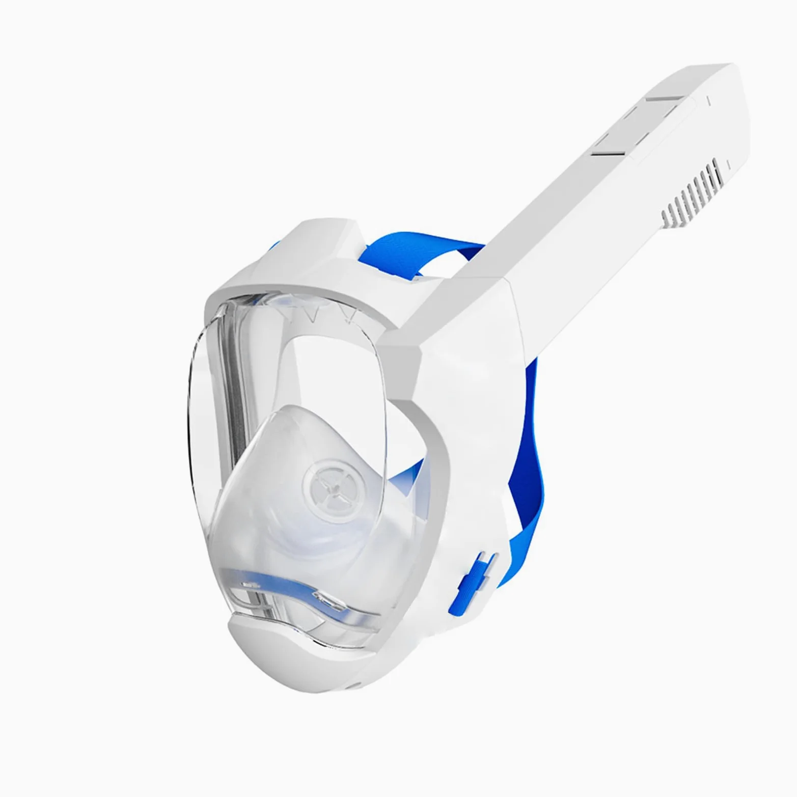 Sorandy Máscara de Snorkel de Cara Completa para Adultos y Niños |Snorkel Superior Seco de Respiración Natural, Lente Antivaho, Máscara de de Policarbonato para Piscina de Buceo