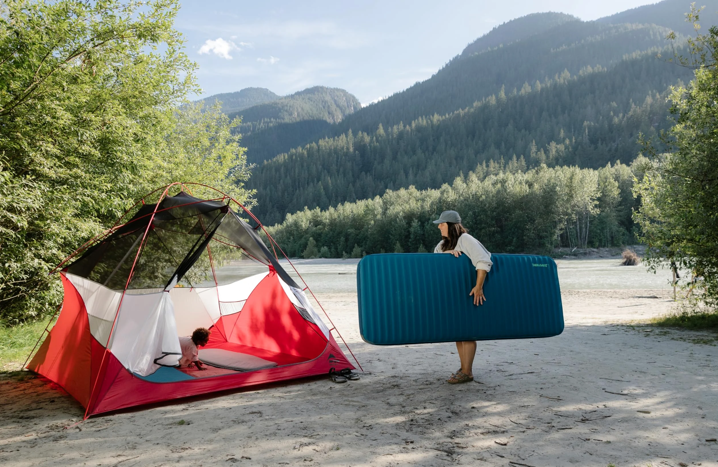 Therm-a-Rest MondoKing Colchoneta de Camping autoinflable 3D, tamaño L, 195,6 x 63,5 cm