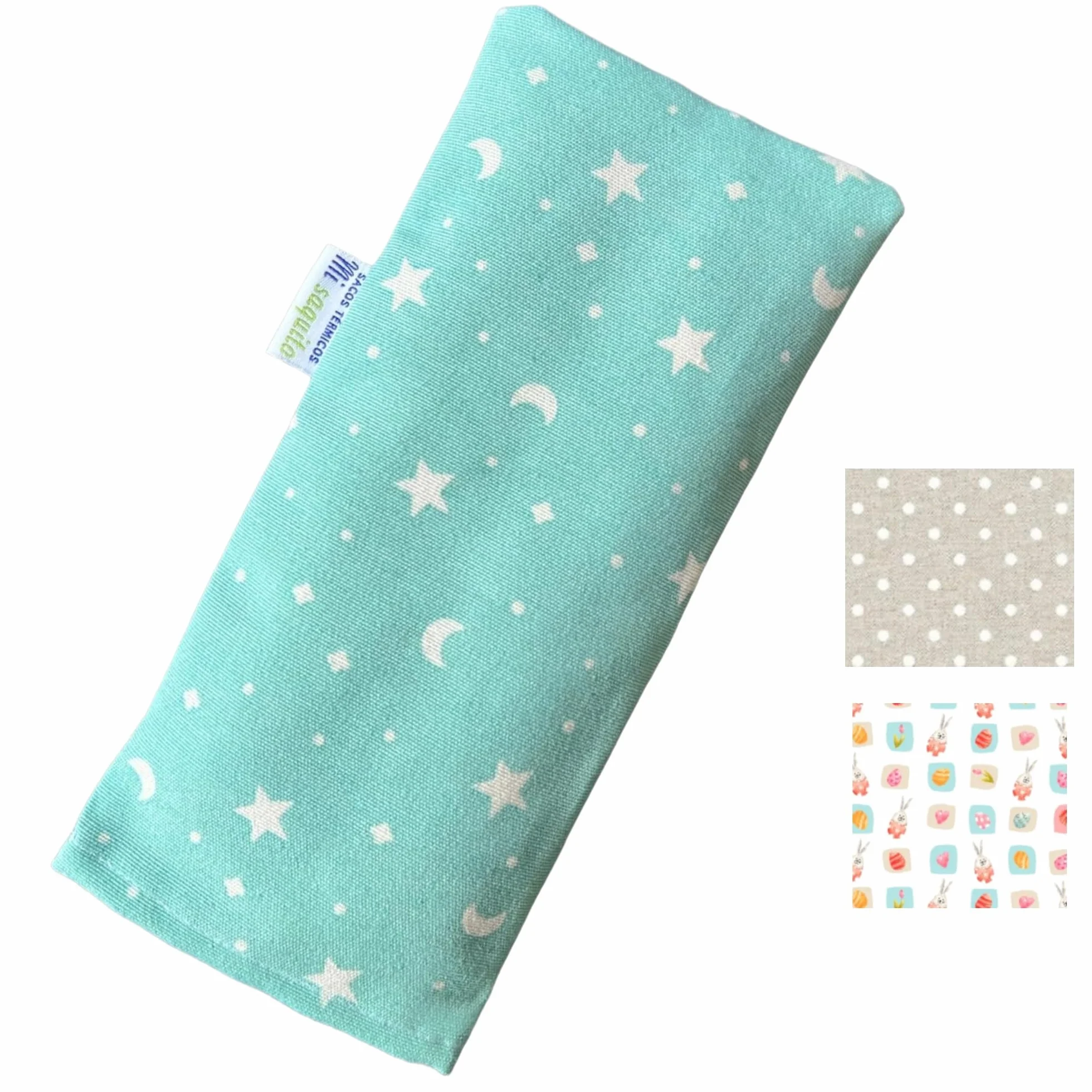 Saco Térmico de Semillas para Bebé 20x10 cm Funda Lavable Saquito Anticolicos Microondas Bolsa Térmica Semillas Trigo Lavanda Recién Nacido Alivio Cólicos