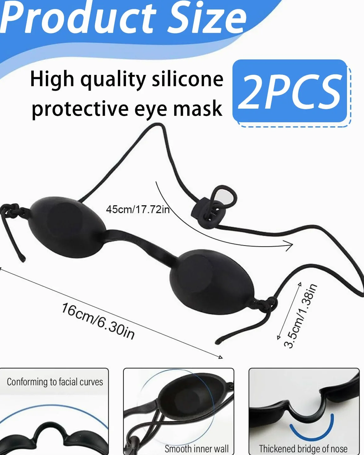 Gafas LPL de Bronceado de Seguridad Ajustables Protección Ocular UV Infrarrojos 2 Piezas