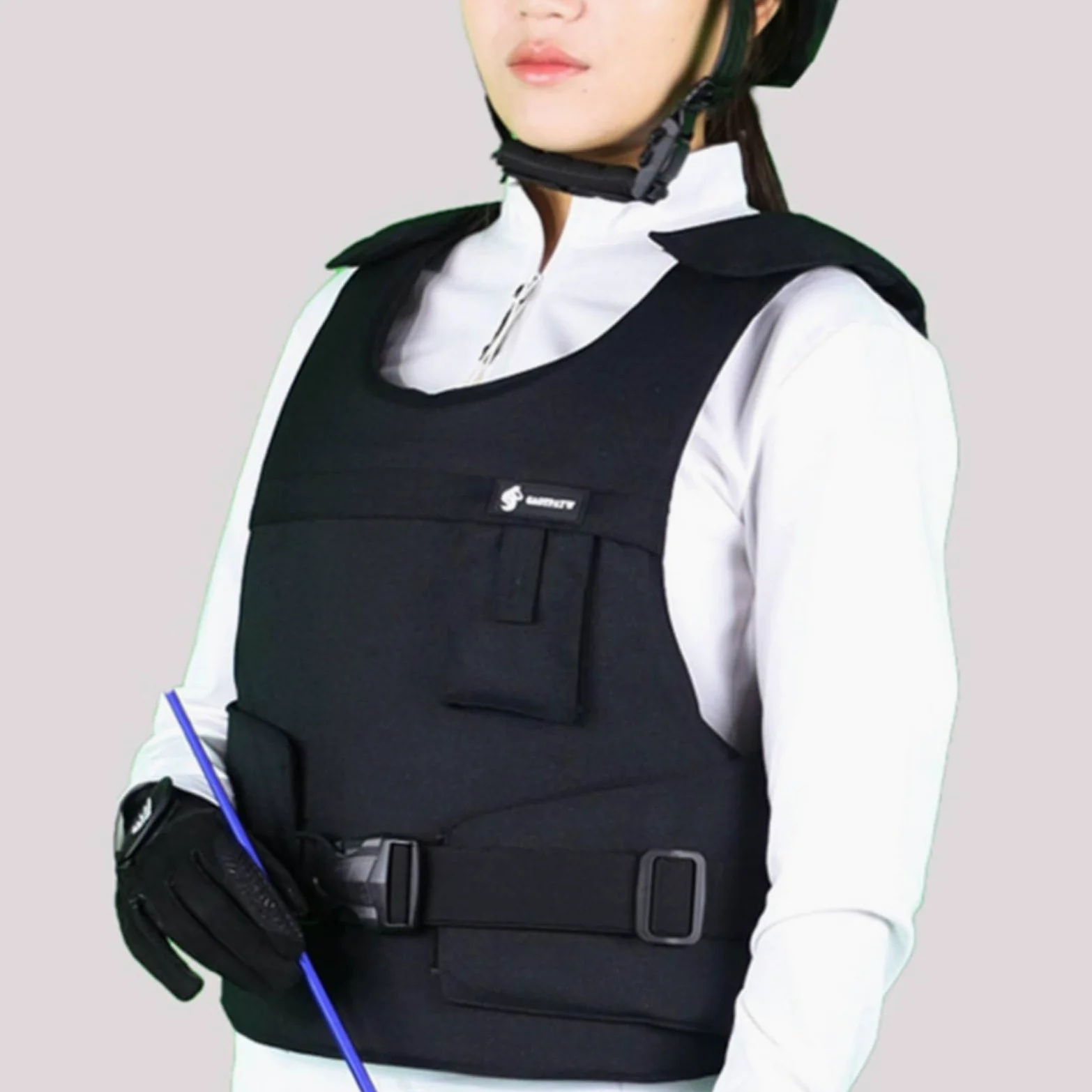 Chaleco Ecuestre Protector Protector Corporal para Montar Acolchado Grueso Diseño de Material Resistente Adecuado para, 4XL para Adultos De 1.9 Metros De Altura