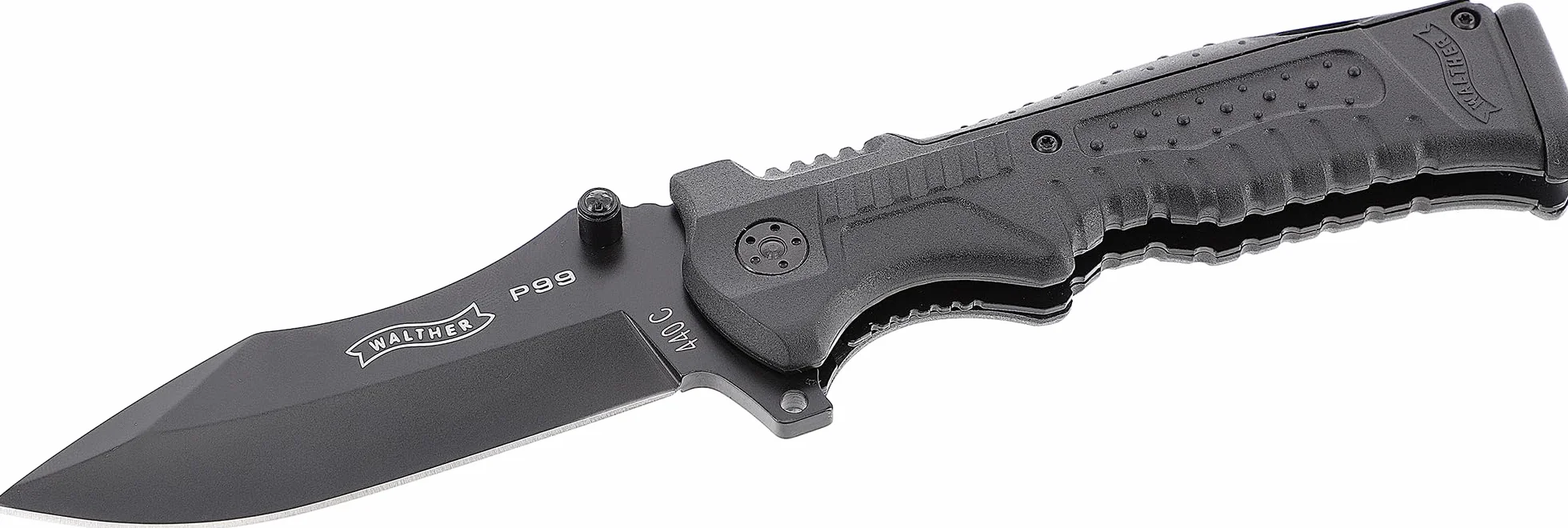Walther Unisex - Cuchillo cuchillo plegable P99, negro