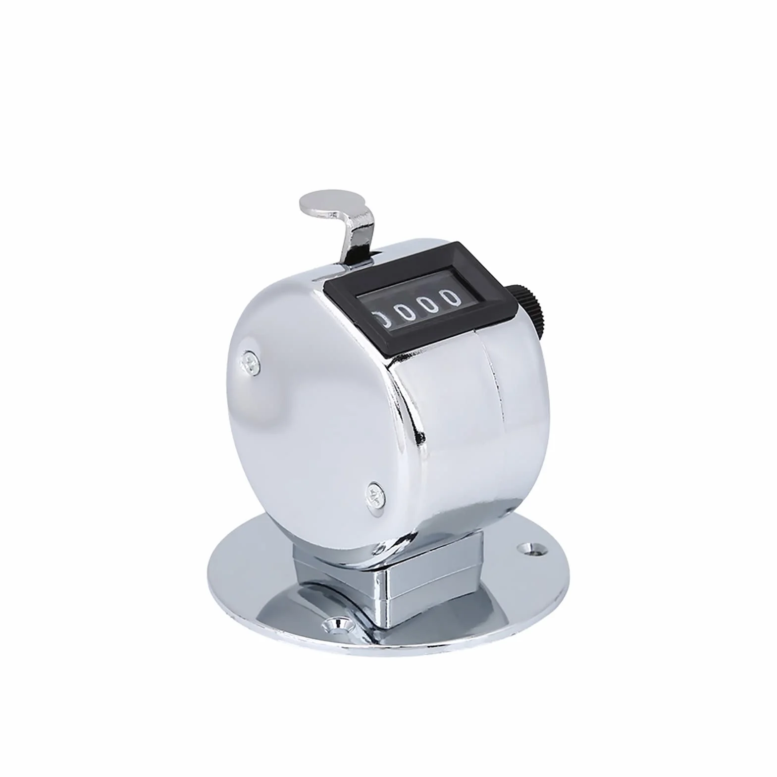Buachois Contador de conteo, número de 4 dígitos Contador de Mano de Mano, Mini cinturón de Metal Clicker Soporte Digital Contador Manual Clicker para Juegos Deportivos