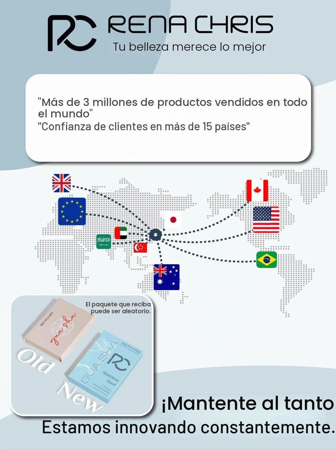 Rena Chris Gua Sha Facial Masajeador de Acero Inoxidable para Esculpir la Mandíbula, Eliminar Bolsas de Ojos, Regalo Cuidado de la Piel (Plata)
