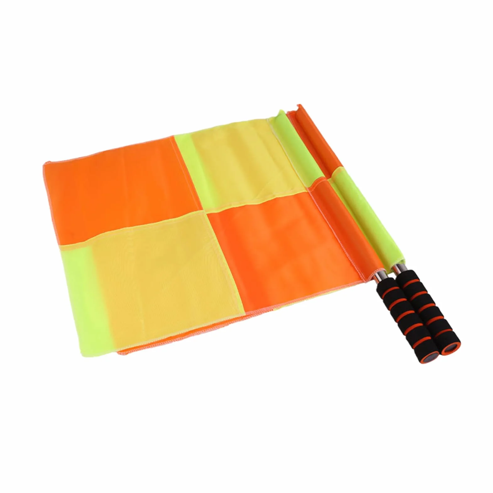 Banderas de Árbitro para Vóleibol | Juego De 2 Banderines Para Jueces De Línea Y Voleibol - Naranja Y Amarillo, Mango Ergonómico Para Equipo De Entrenamiento De Fútbol En Partidos